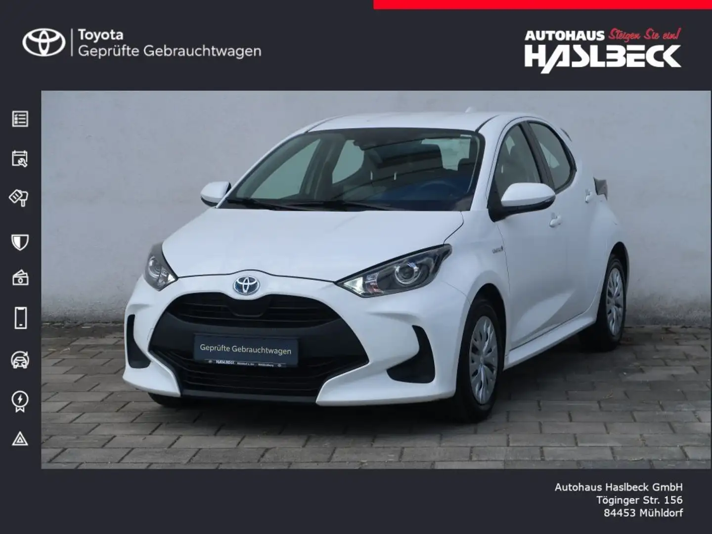 Toyota Yaris Hybrid 1.5 VVT-i Business Edition White - 1