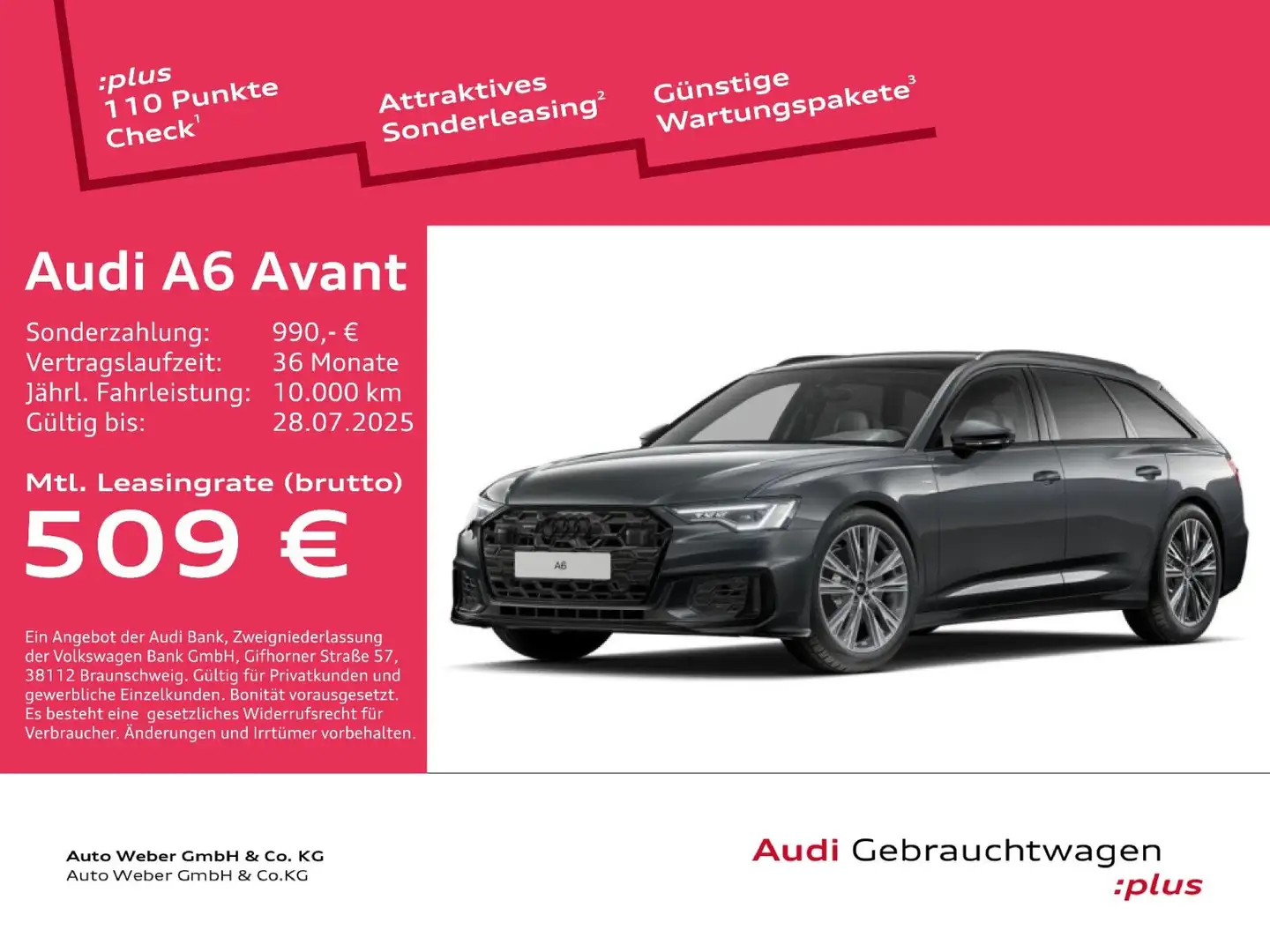Audi A6 Avant 50TDI qu S LINE BLACK PANO AHK MATRIX Grau - 1
