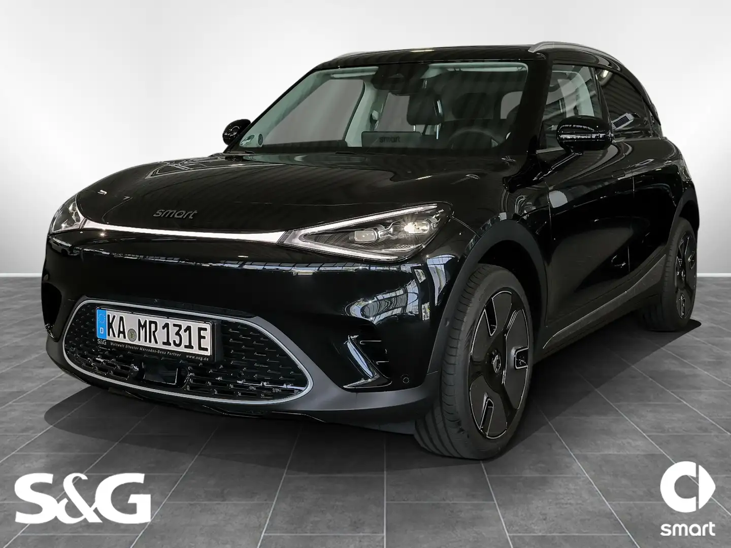 smart #1 PREMIUM 22KW+DAB+LED+360°+Navi+Head-UP+Fahras Schwarz - 1