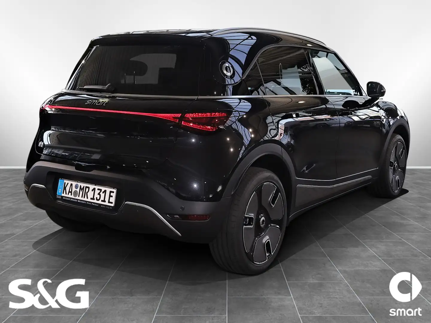 smart #1 PREMIUM 22KW+DAB+LED+360°+Navi+Head-UP+Fahras Schwarz - 2