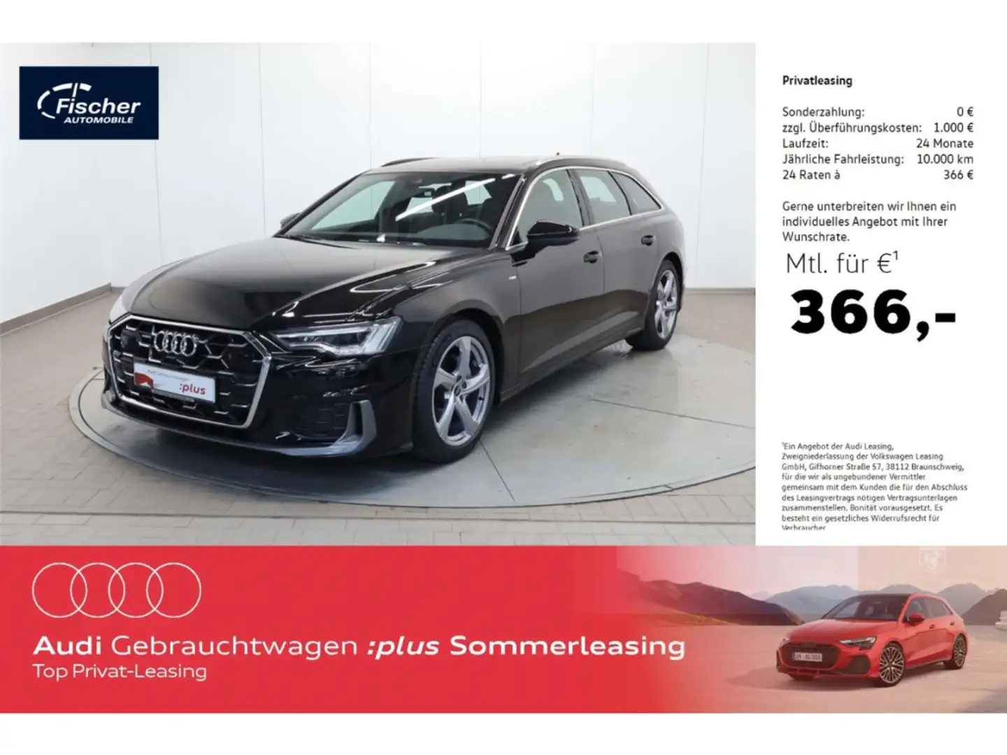Audi A6 Avant 40 TDI quattro S line Schwarz - 1