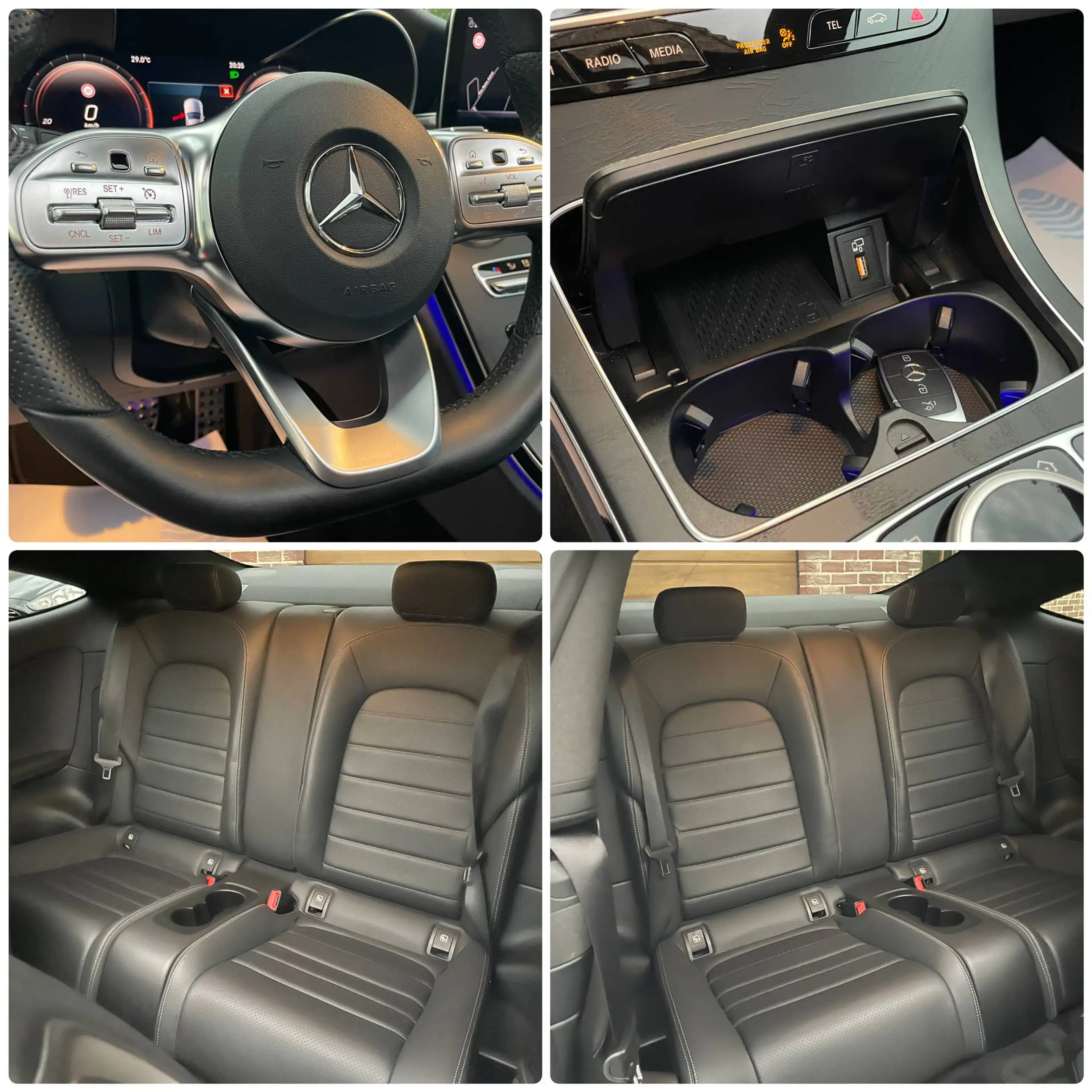Mercedes-Benz C 180 🏴Coupe-PACK AMG LINE⚠️TOIT PANO 360 BURGMESTER⚠️ — photo 9