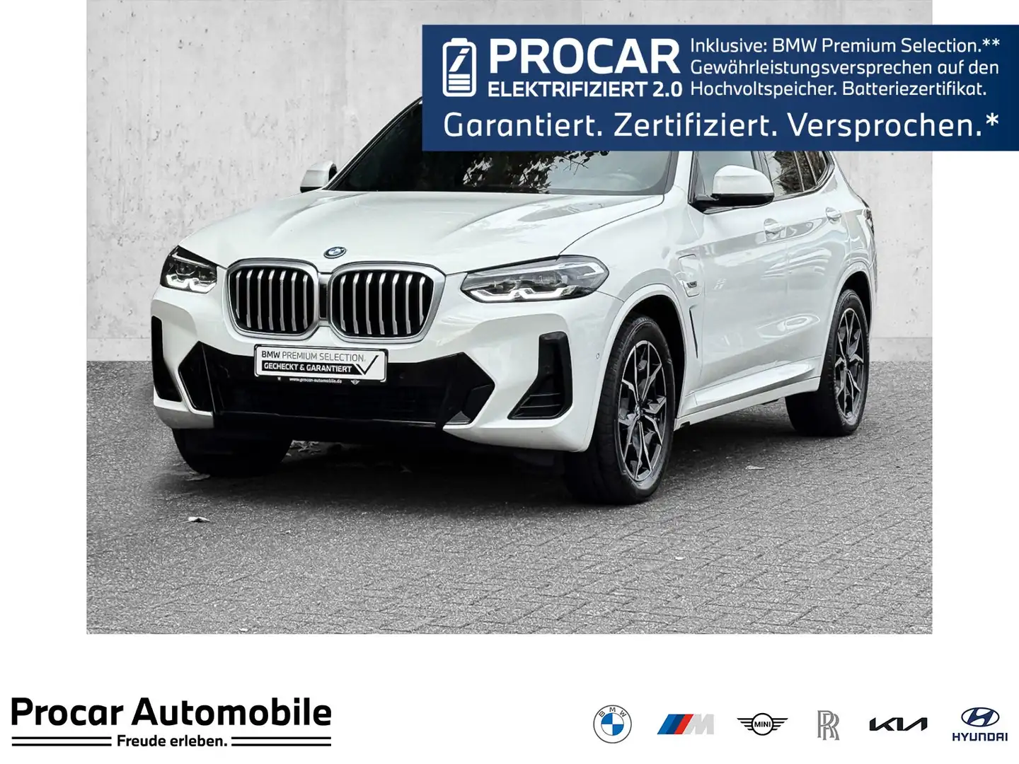 BMW X3 xDrive30e MSPORT+AHK+19ZOLL+RFK+LED+PARKASS+ Weiß - 1