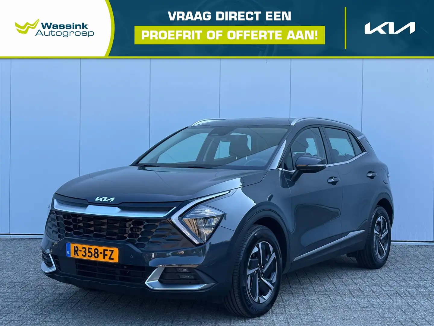 Kia Sportage 1.6 T-GDi 230pk Hybrid AT6 DynamicLine | Camera | Grijs - 1