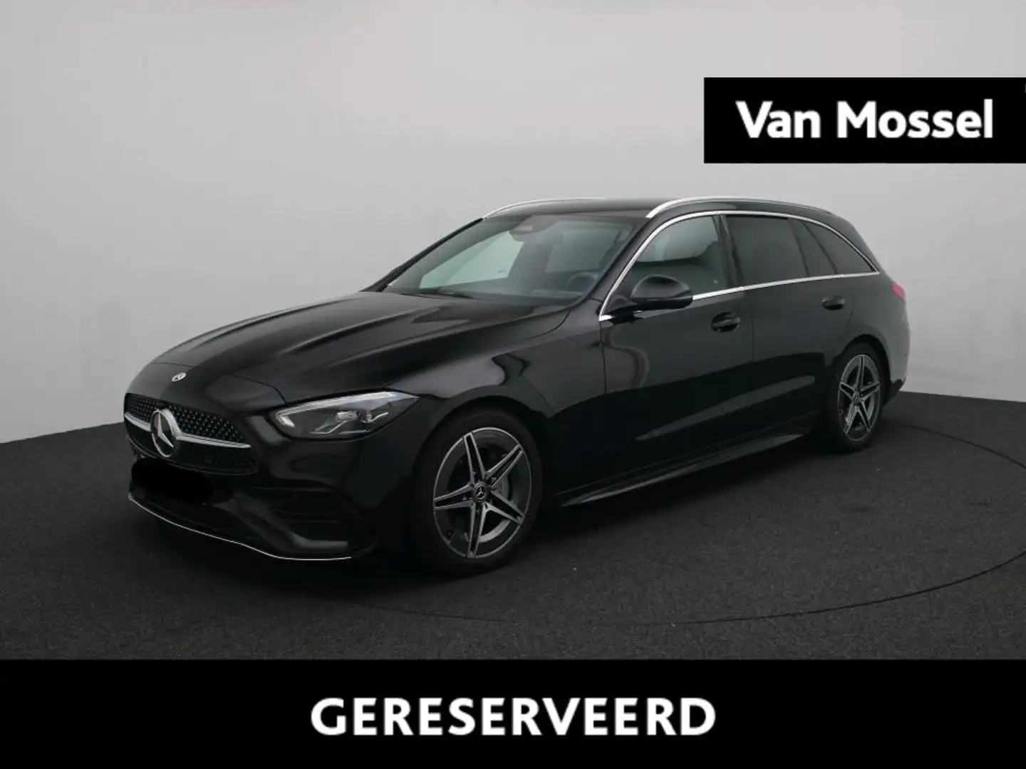 Mercedes-Benz C 180 Break AMG LINE + PTS + CAMERA + CARPLAY + LED + Zwart - 1
