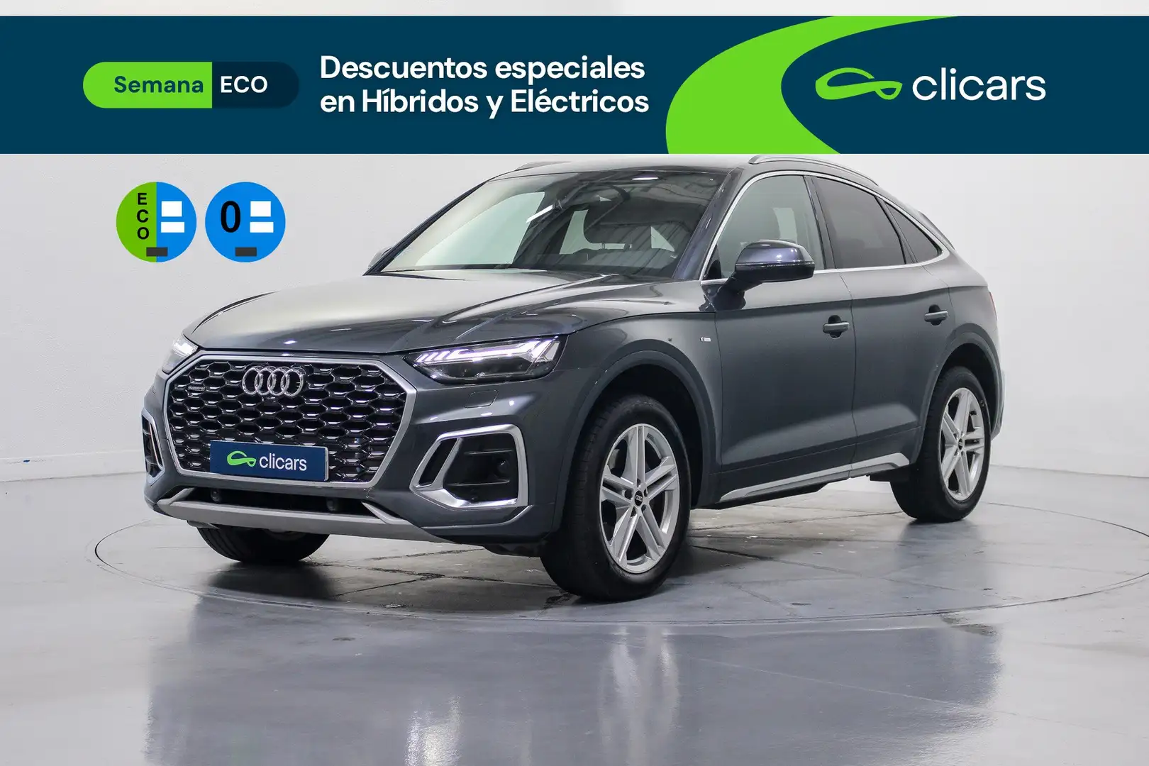 Audi Q5 Sportback 40 TDI quattro-ultra S line S tronic 150 Gris - 1