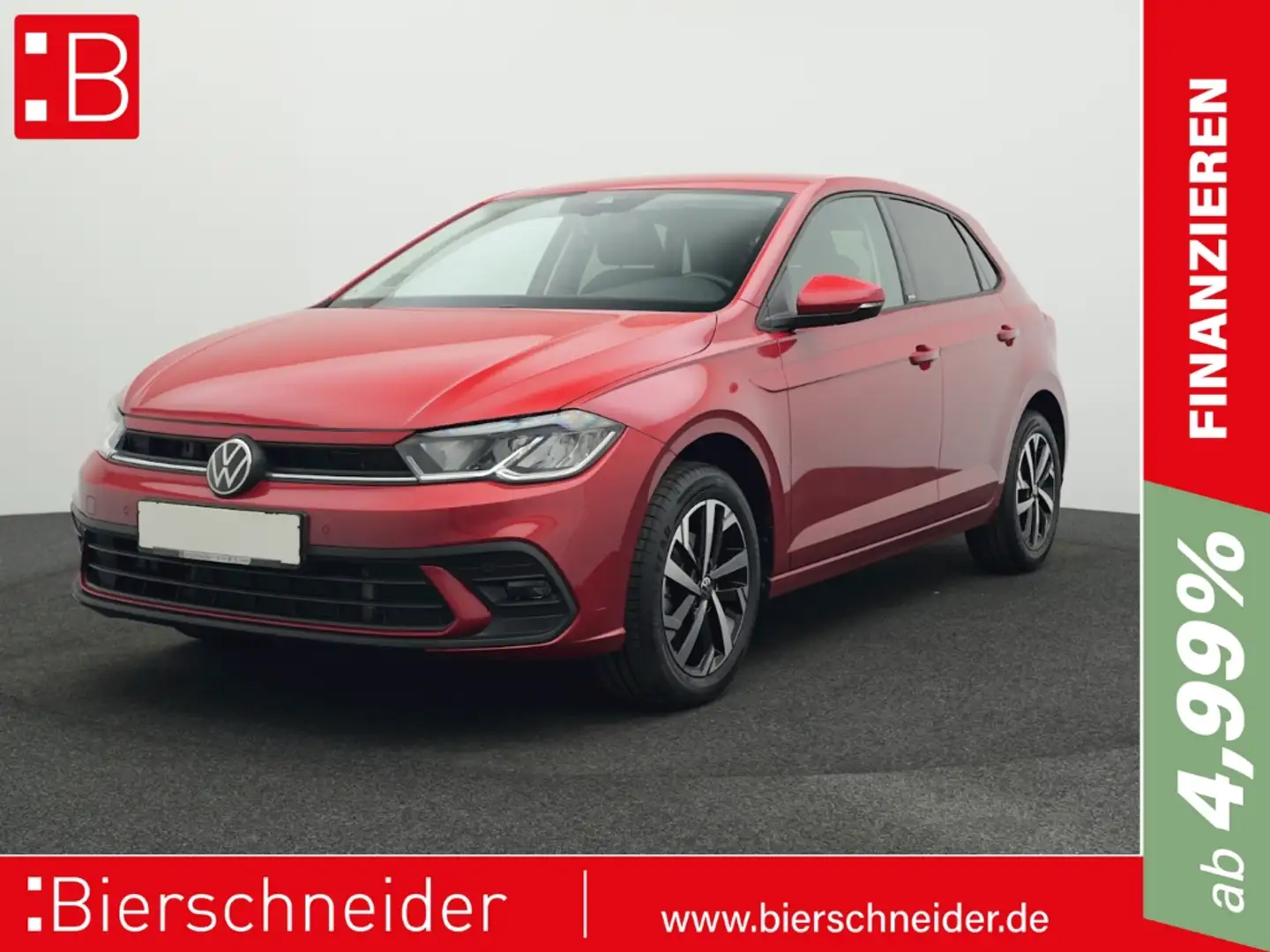 Volkswagen Polo 1.0 TSI DSG Life LED ACC PDC ALU 16 Rot - 1