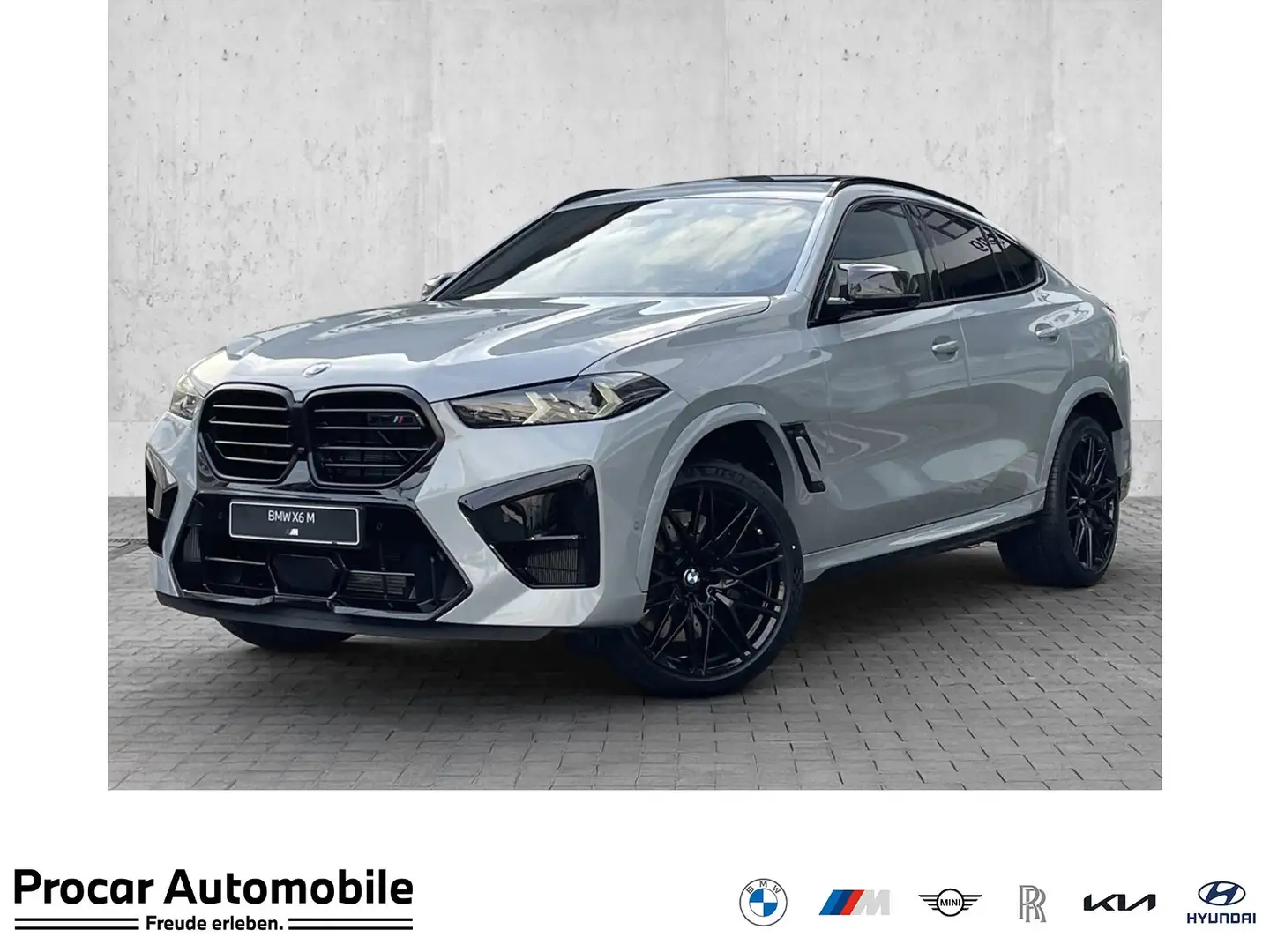 BMW X6 M Competition SKY AHK DA PROF. PA PROF. B&W Grau - 1