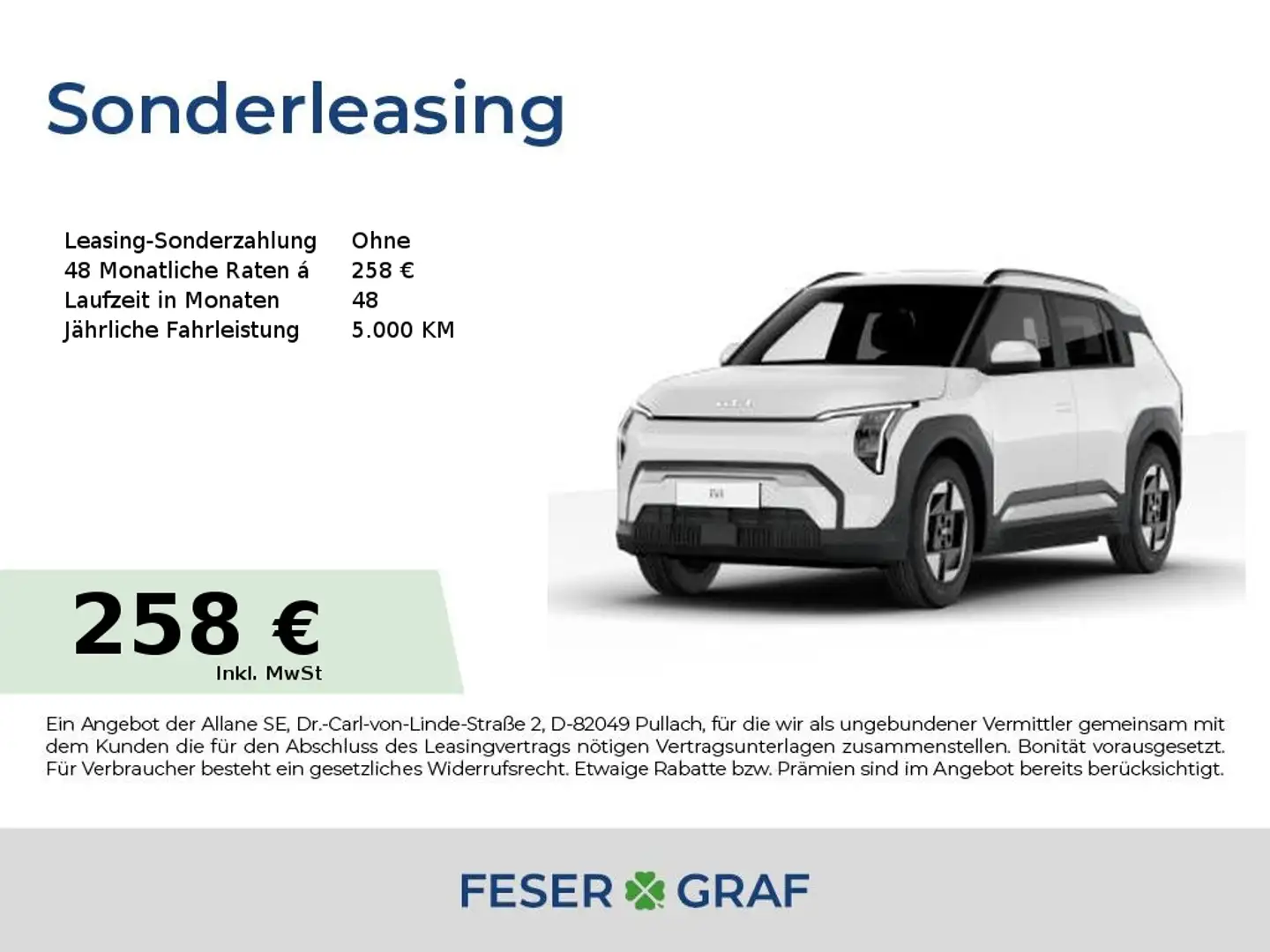 Kia EV3 58kwH Air FWD Navi Keyless LED Weiß - 1