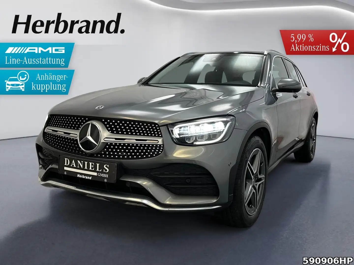 Mercedes-Benz GLC 220 d 4M AMG Pano AHK 360° DISTRONIC LED Gris - 1