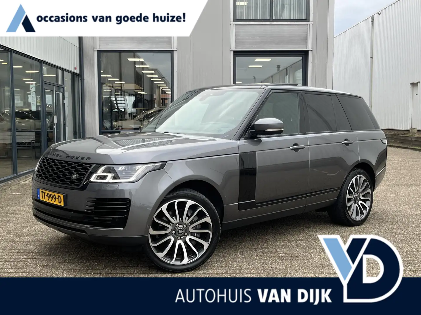 Land Rover Range Rover 4.4 SDV8 Vogue Panaramadak / Historie / Luchtverin Gris - 1