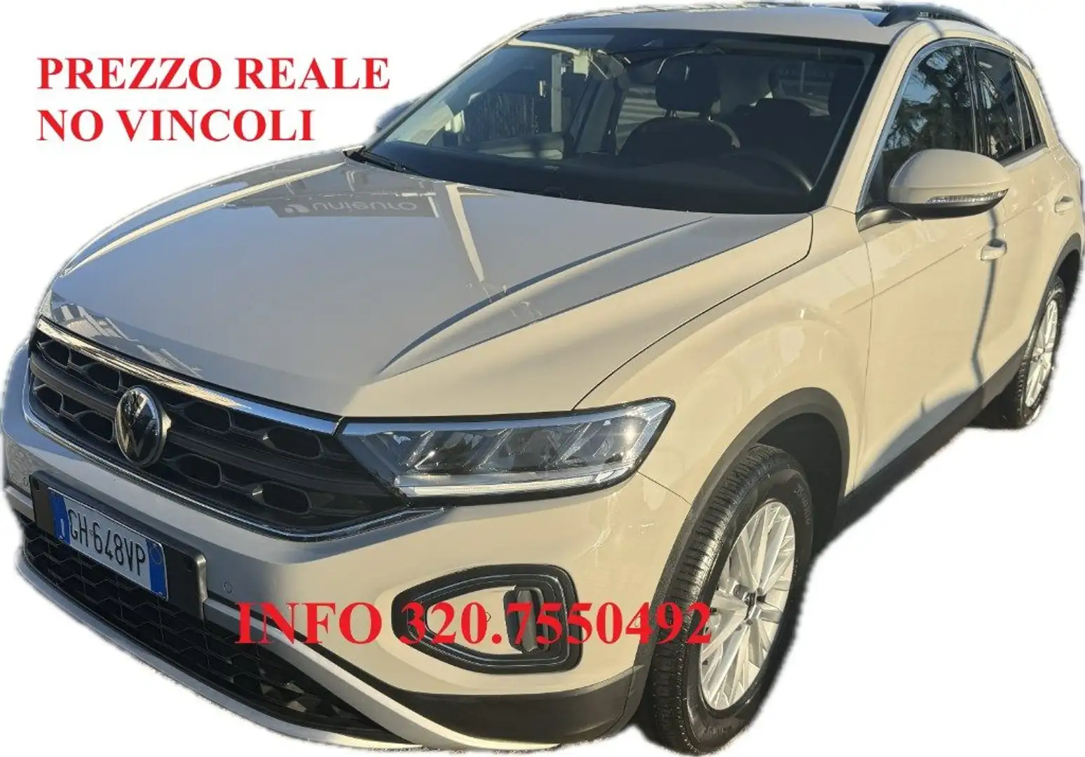 Volkswagen T-Roc 1.0 TSI Life UNIPRO  KM CERTIFICATI NO VINCOLI Beige - 1