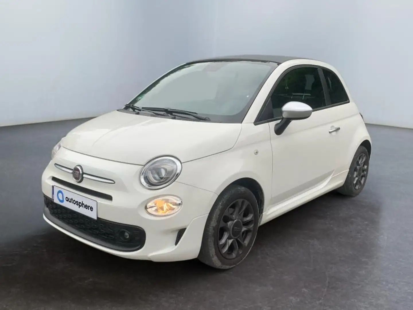 Fiat 500C Cabrio GPS Carplay Clim Biały - 1