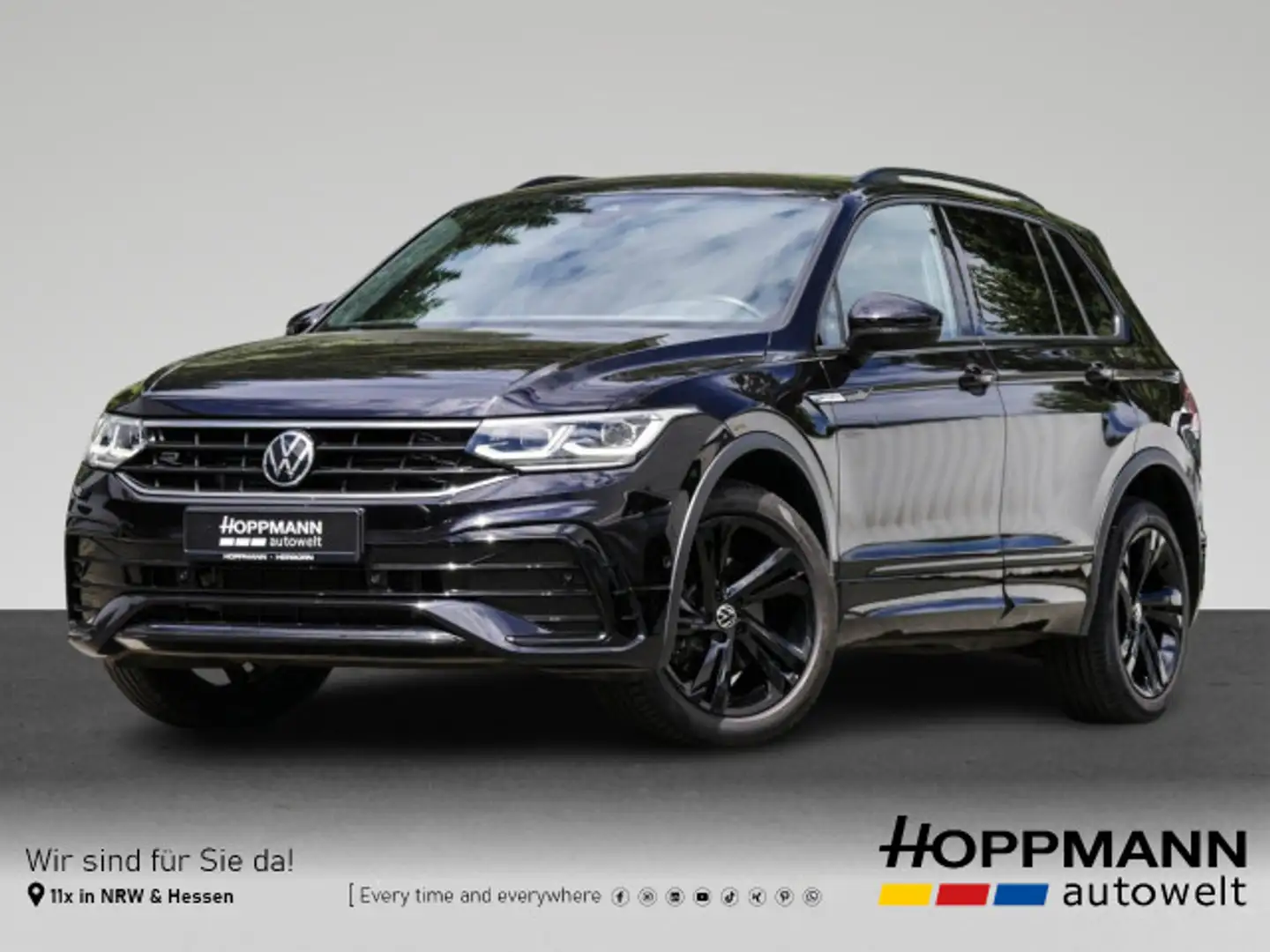Volkswagen Tiguan 2.0 TDI R-Line Black AHK Matrix Kamera Schwarz - 1