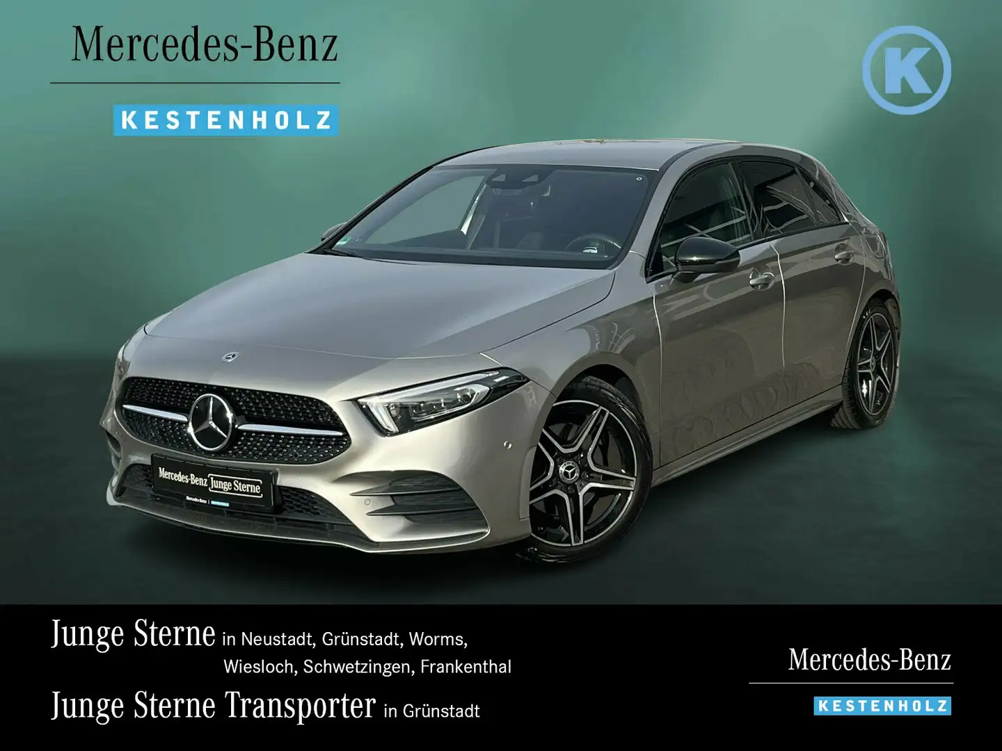 Mercedes-Benz A 220 A 220 d 4M DISTR+AMG+NIGHT+STANDH+M-LED+BURMEST. Silber - 1