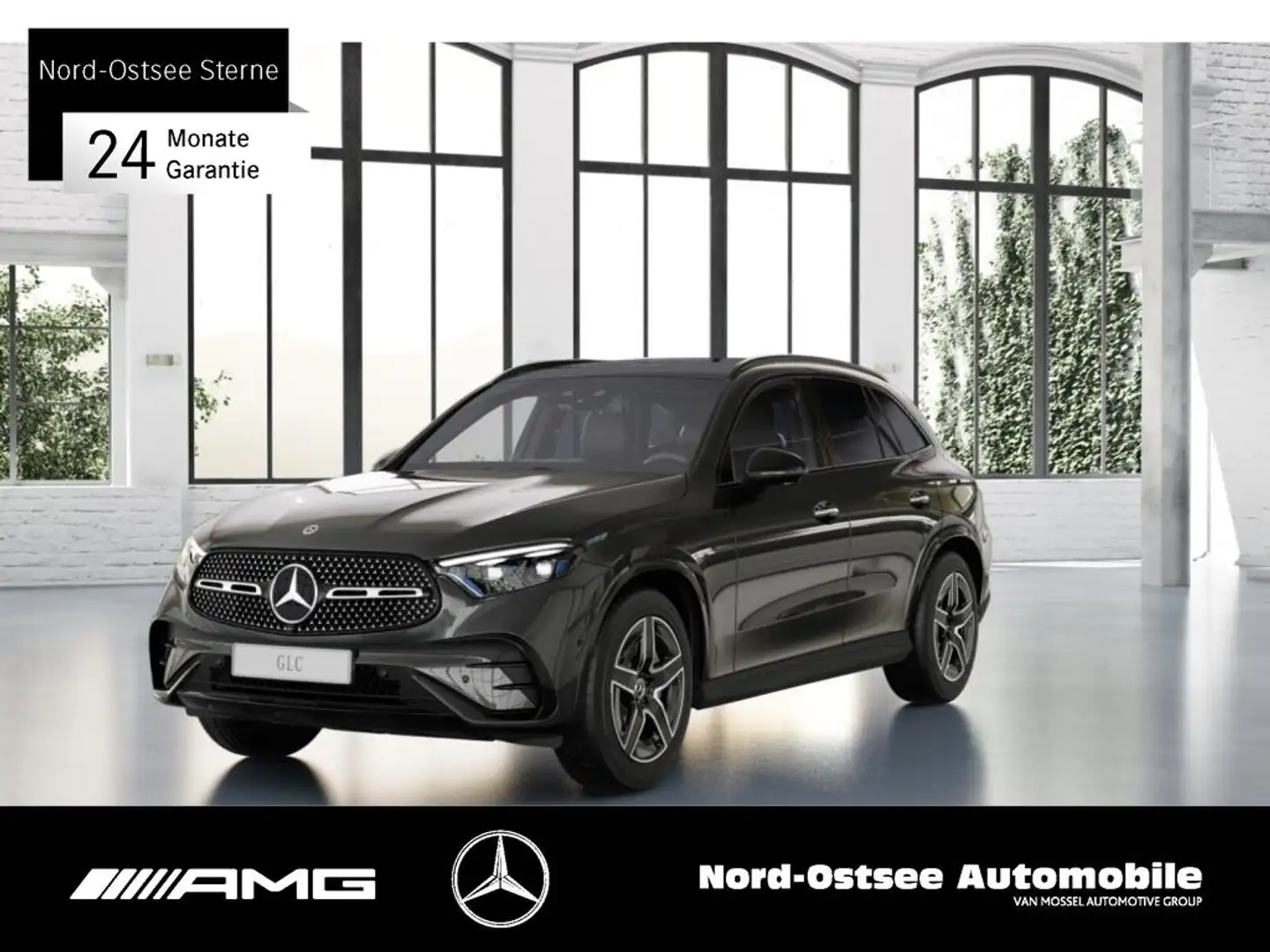 Mercedes-Benz GLC 220 d 4M AMG AHK LED PANO NIGHT MEMORY PDC Gris - 1