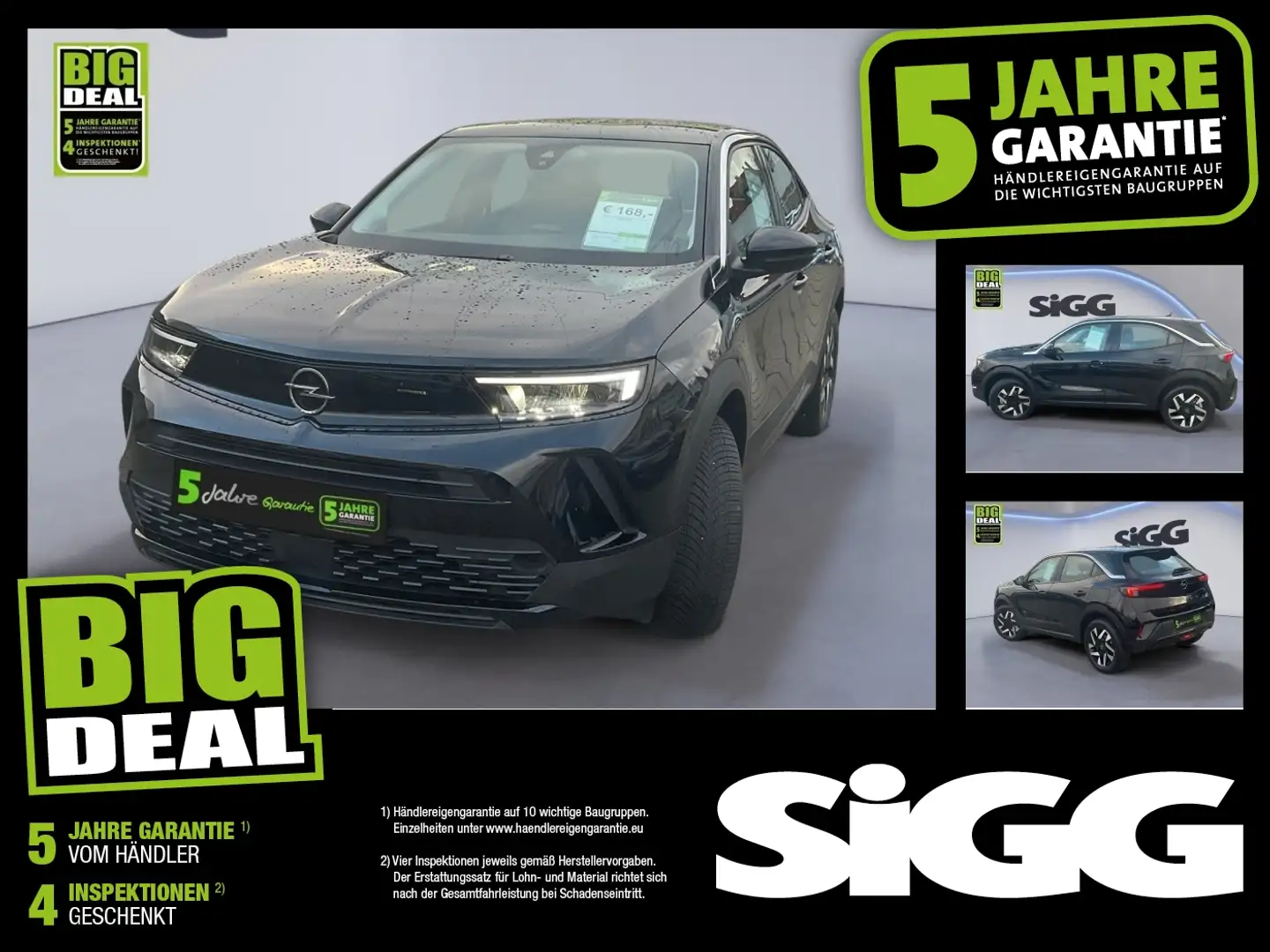 Opel Mokka 1.2 Turbo Elegance DynLicht Fernlichtass. Schwarz - 1