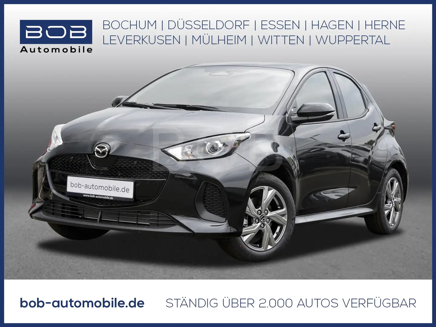 Mazda 2 2024 e-CVT Exclusive Line NAVI SHZ PDC BT Schwarz - 1