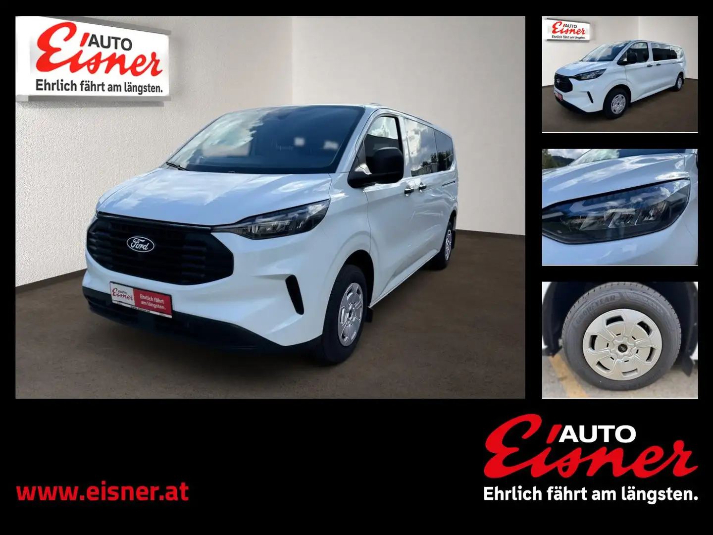 Ford Transit Custom 9 Sitzer Weiß - 1