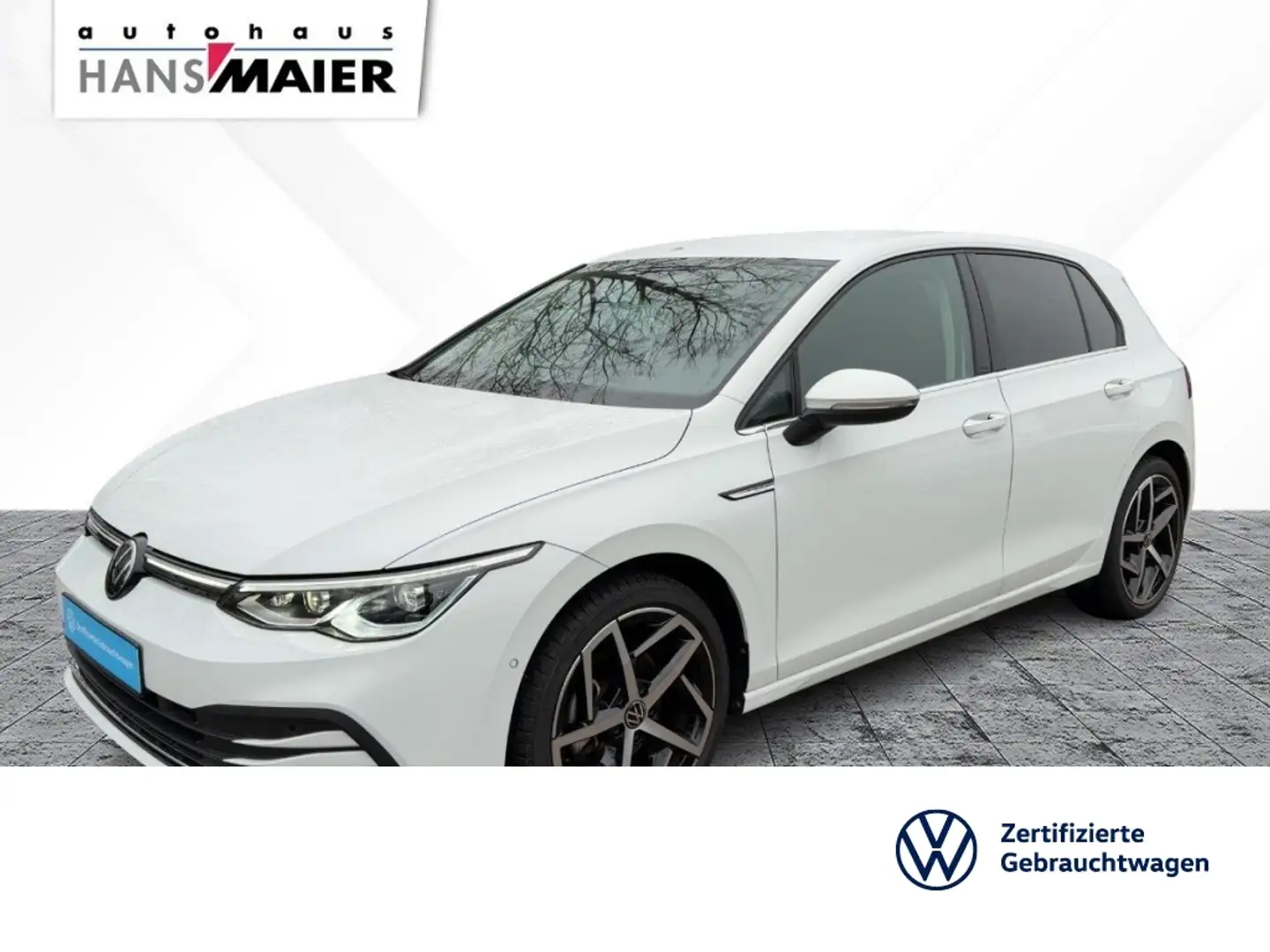 Volkswagen Golf Style eTSI DSG AHK Navi ACC HuD Matrix Kam Weiß - 1