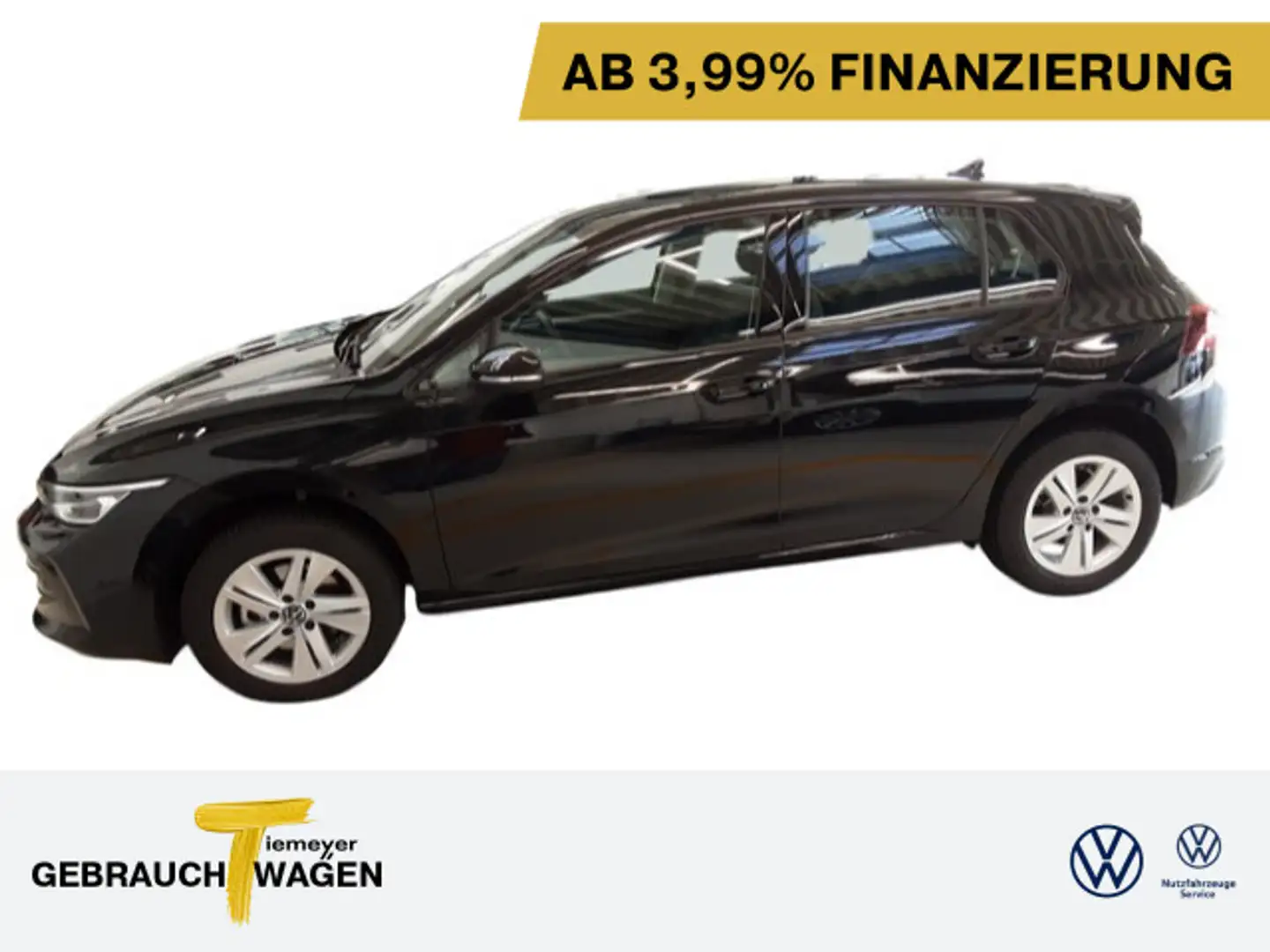 Volkswagen Golf 1.5 eTSI DSG LIFE LED+ INFOTAIN behMFL Schwarz - 1