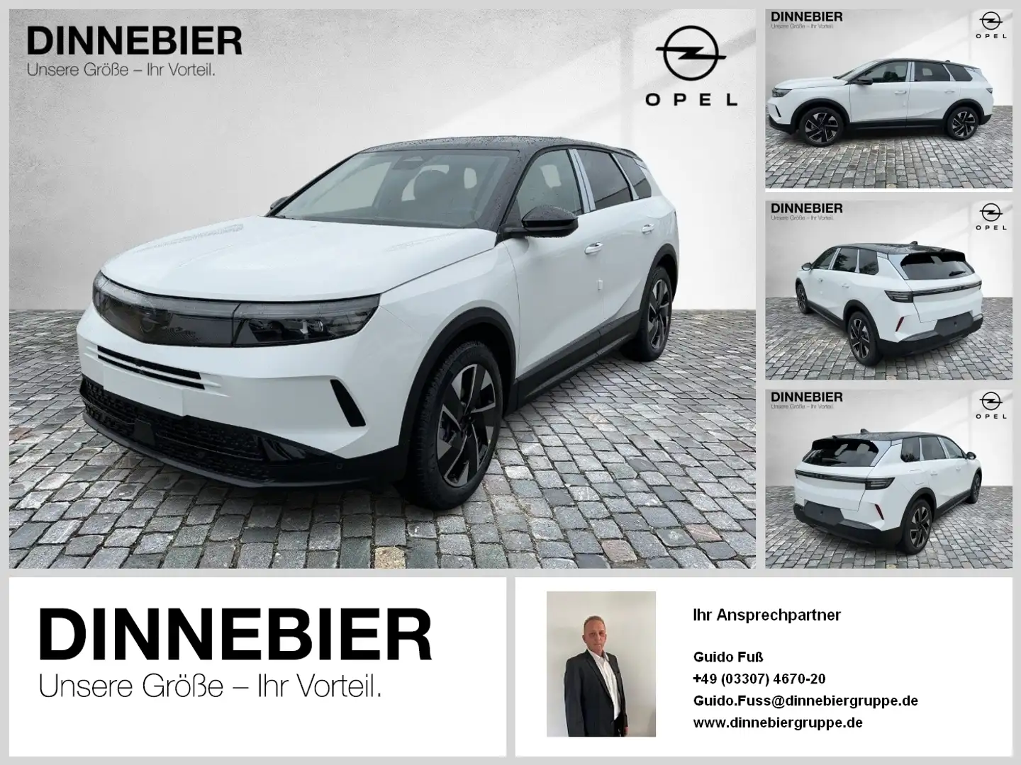 Opel Grandland 1.2 GS LED+360°Kamera+Allwetter Blanc - 1