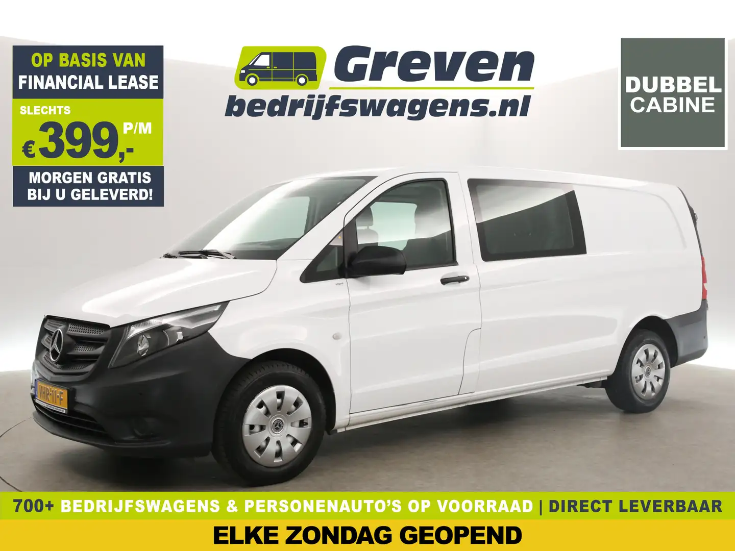 Mercedes-Benz Vito 116 CDI Extra Lang | 164PK | Dubbele Cabine | 5 Pe Wit - 1