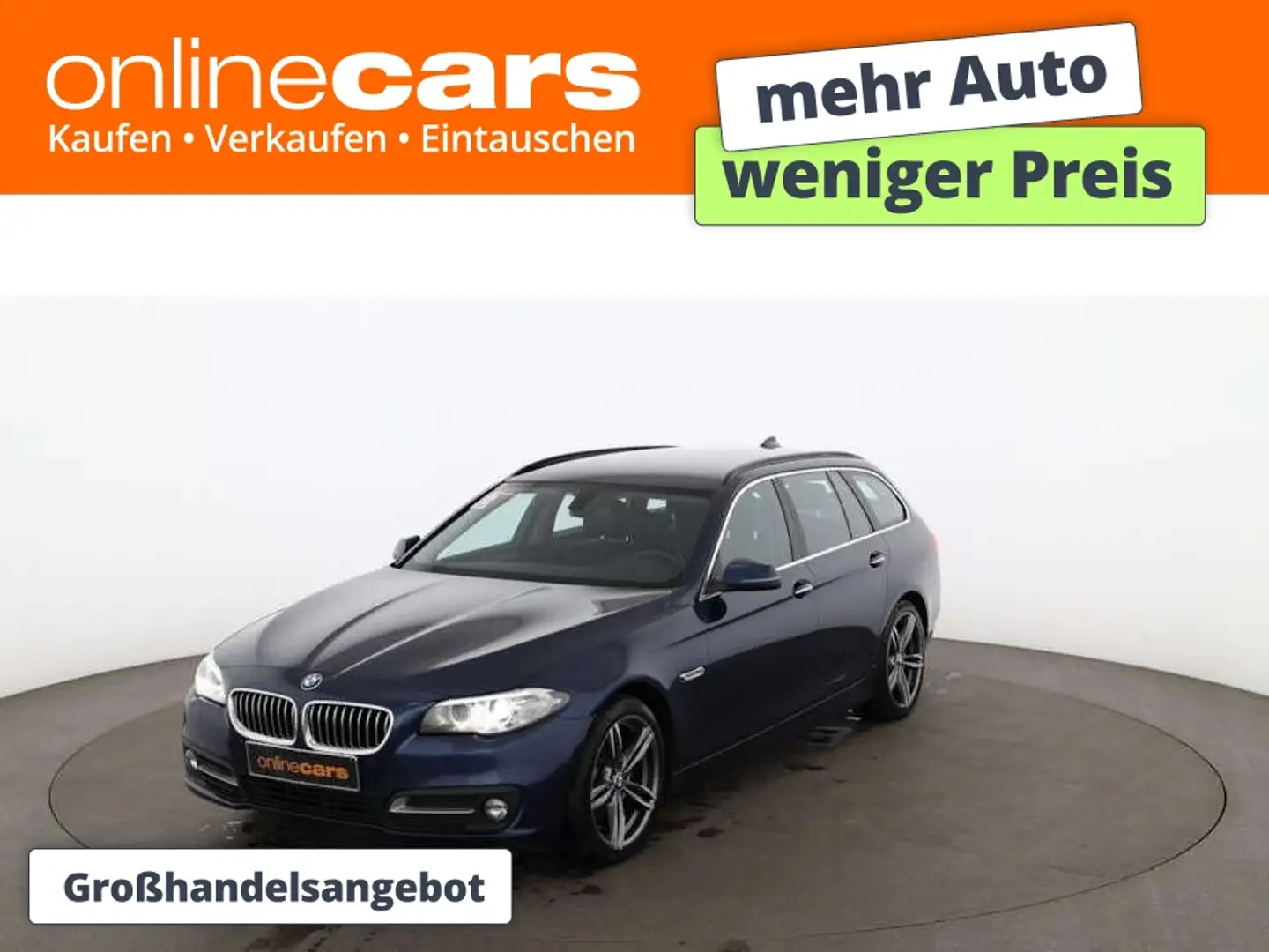 BMW 520 d Touring xDrive Aut XENON NAVI LEDER SITZHZG Blau - 1