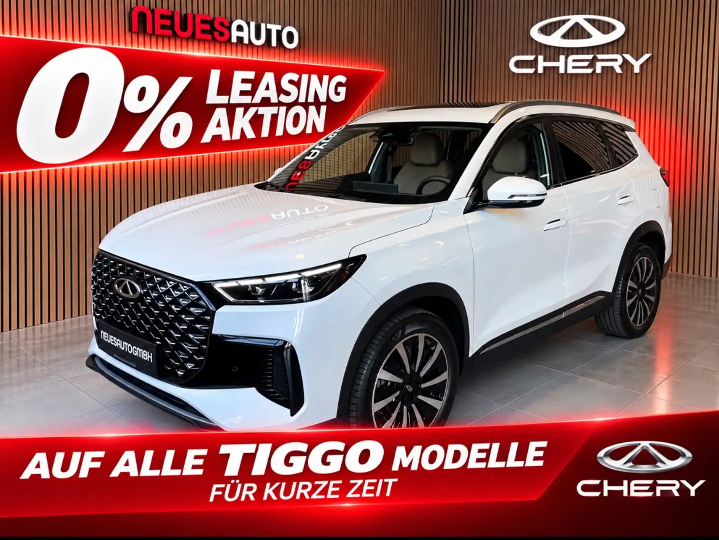 Chery Tiggo TIGGO 8 PHEV - UNIQUE - * 7.Jahre Gar*7.Sitz*Pano* Weiß - 1