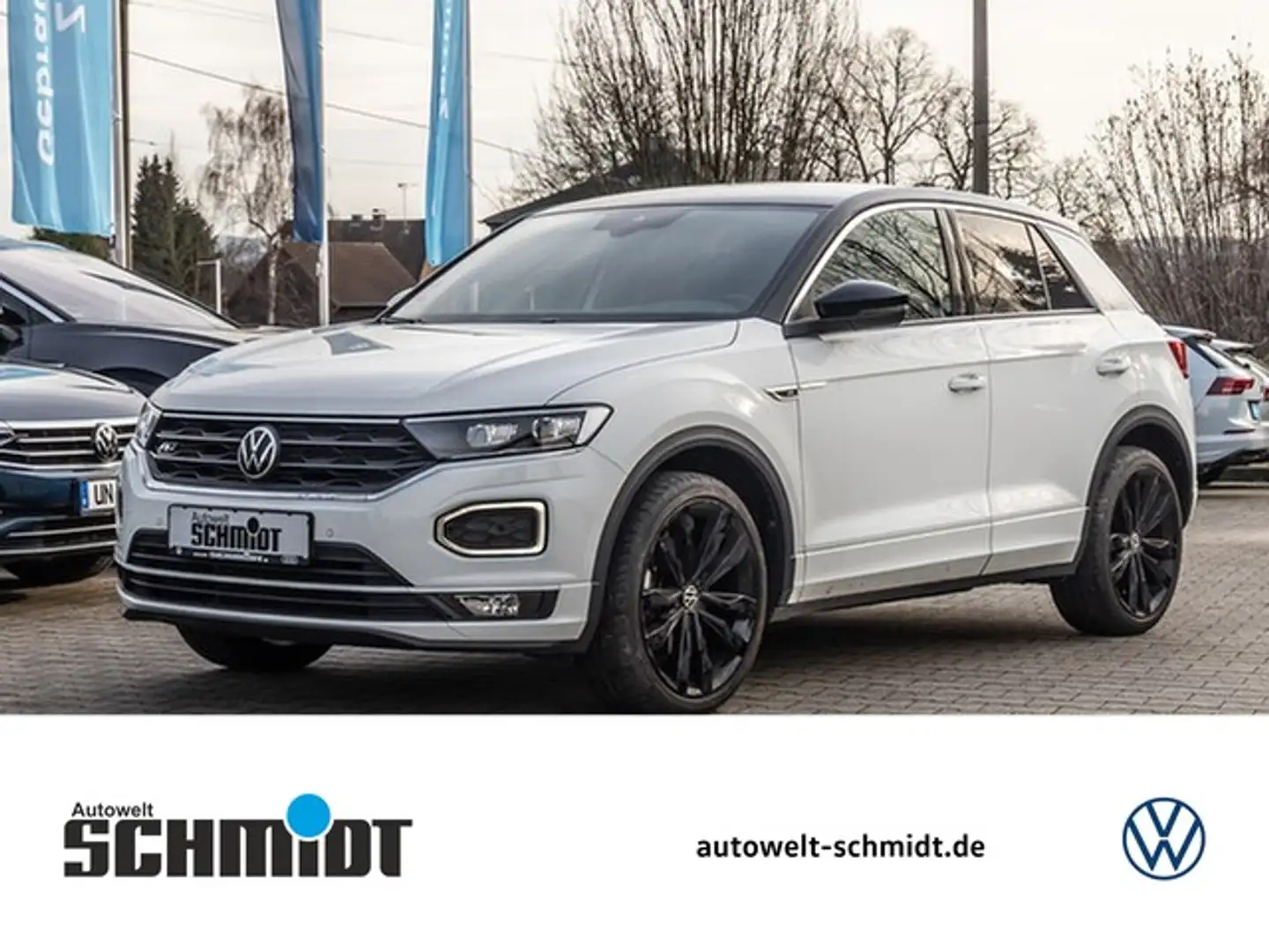 Volkswagen T-Roc 1.5 TSI DSG R-Line ACC AHK LED NAVI R.KAMERA E.... Weiß - 1