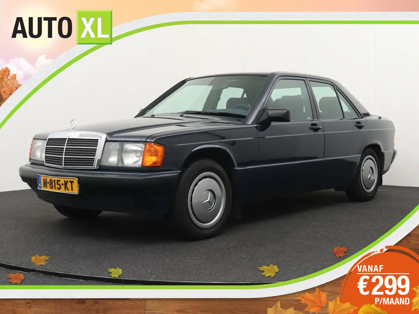 Mercedes-Benz 190 1.8 Aut. Youngtimer BTW/Auto Schuif-/kanteldak Bleu - 1