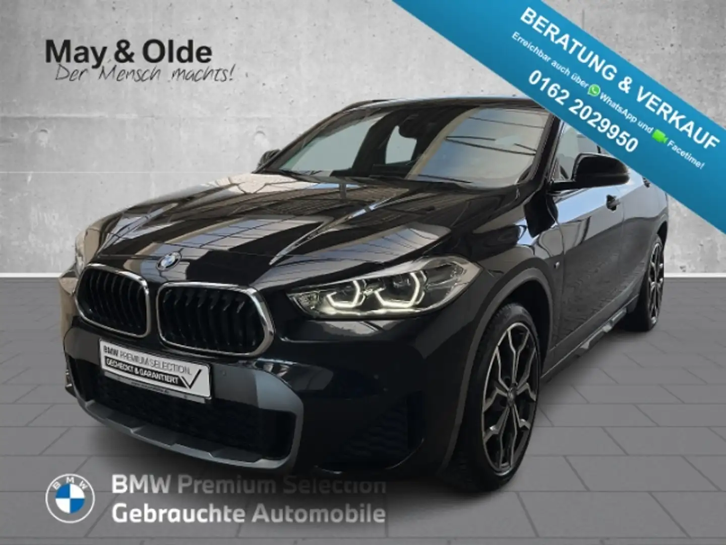 BMW X2 sDrive18i 2 Jahre Garantie M Sport X HUD AHK LED S Schwarz - 1