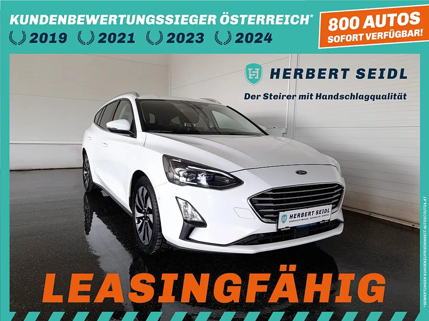 Ford Focus Turnier C&C 1,5 EcoBlue *17 ZOLL / LED / NAVI /... Weiß - 1