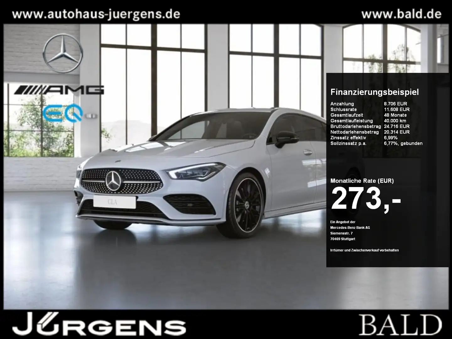Mercedes-Benz CLA 250 e SB AMG/Wide/ILS/Cam/Easy-P/Night/19" Blanc - 1
