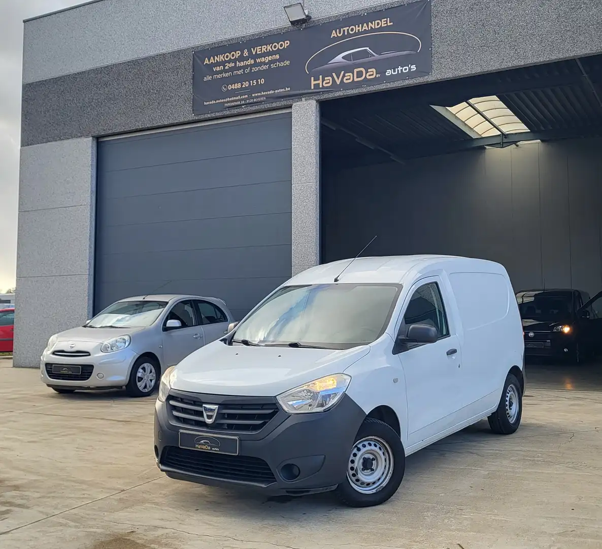 Dacia Dokker 1.6 Euro 5 Benzine 93.000 km 1st Hand BTW Wagen Wit - 1