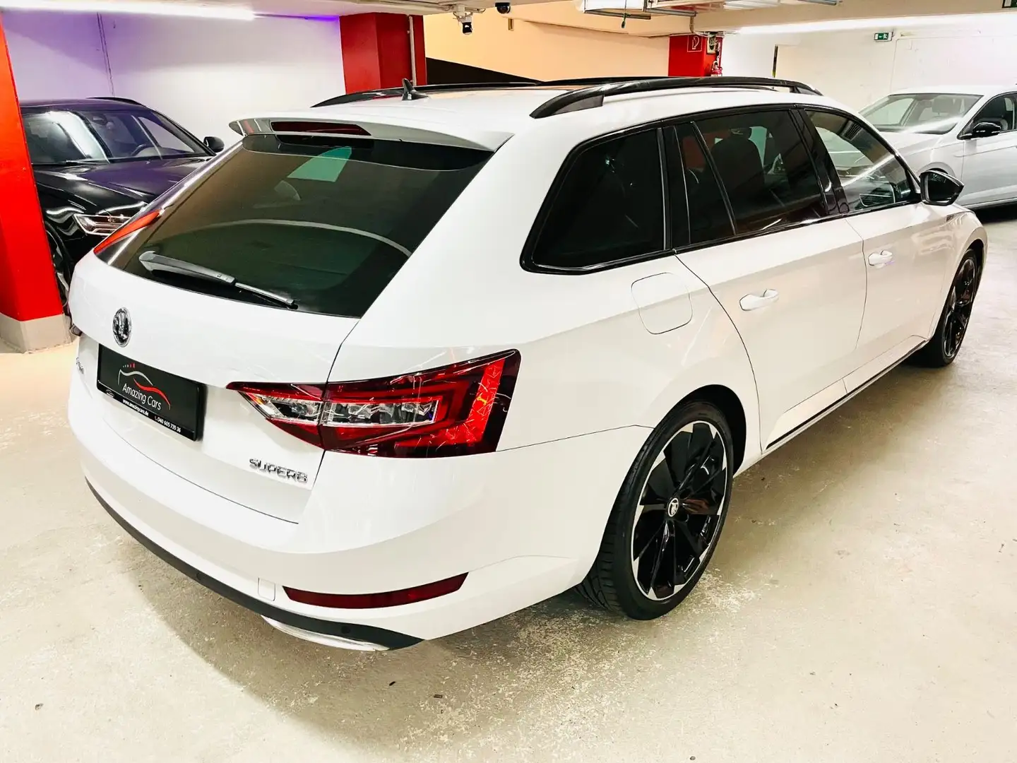 Skoda Superb 2.0 TSI Combi Sportline Panor.|ACC|Key-Go Weiß - 2