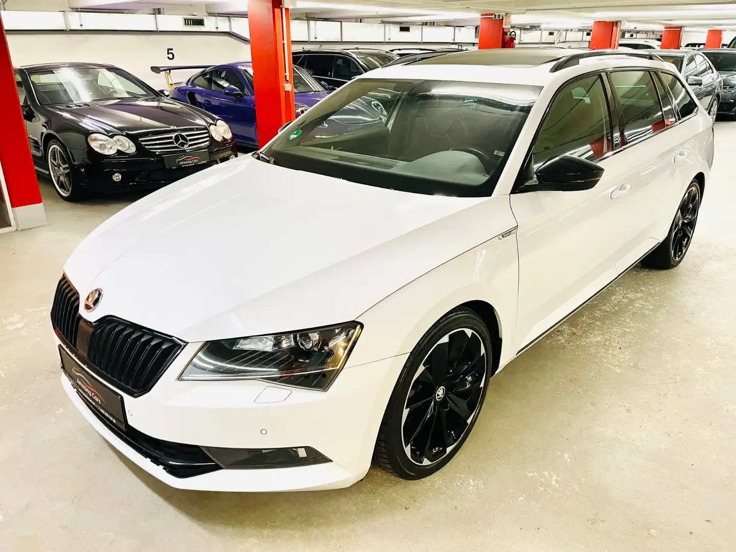 Skoda Superb 2.0 TSI Combi Sportline Panor.|ACC|Key-Go Weiß - 1