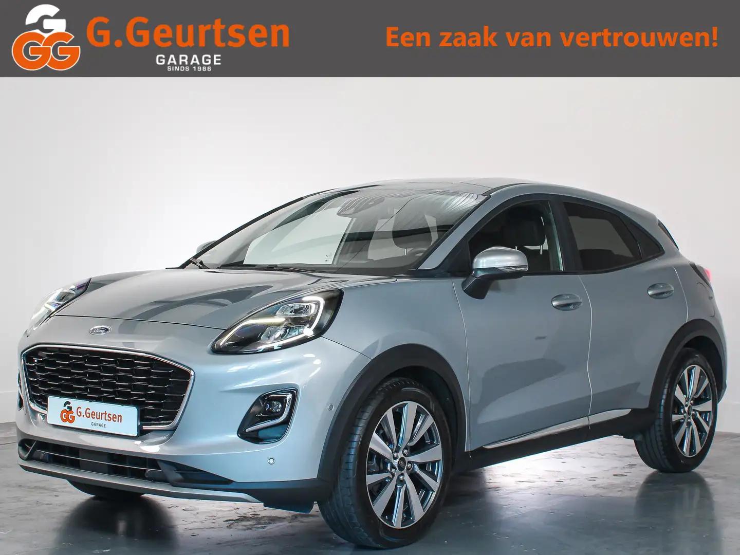 Ford Puma 1.0 EcoBoost Hybrid Titanium X Automaat, LED, Navi Zilver - 1
