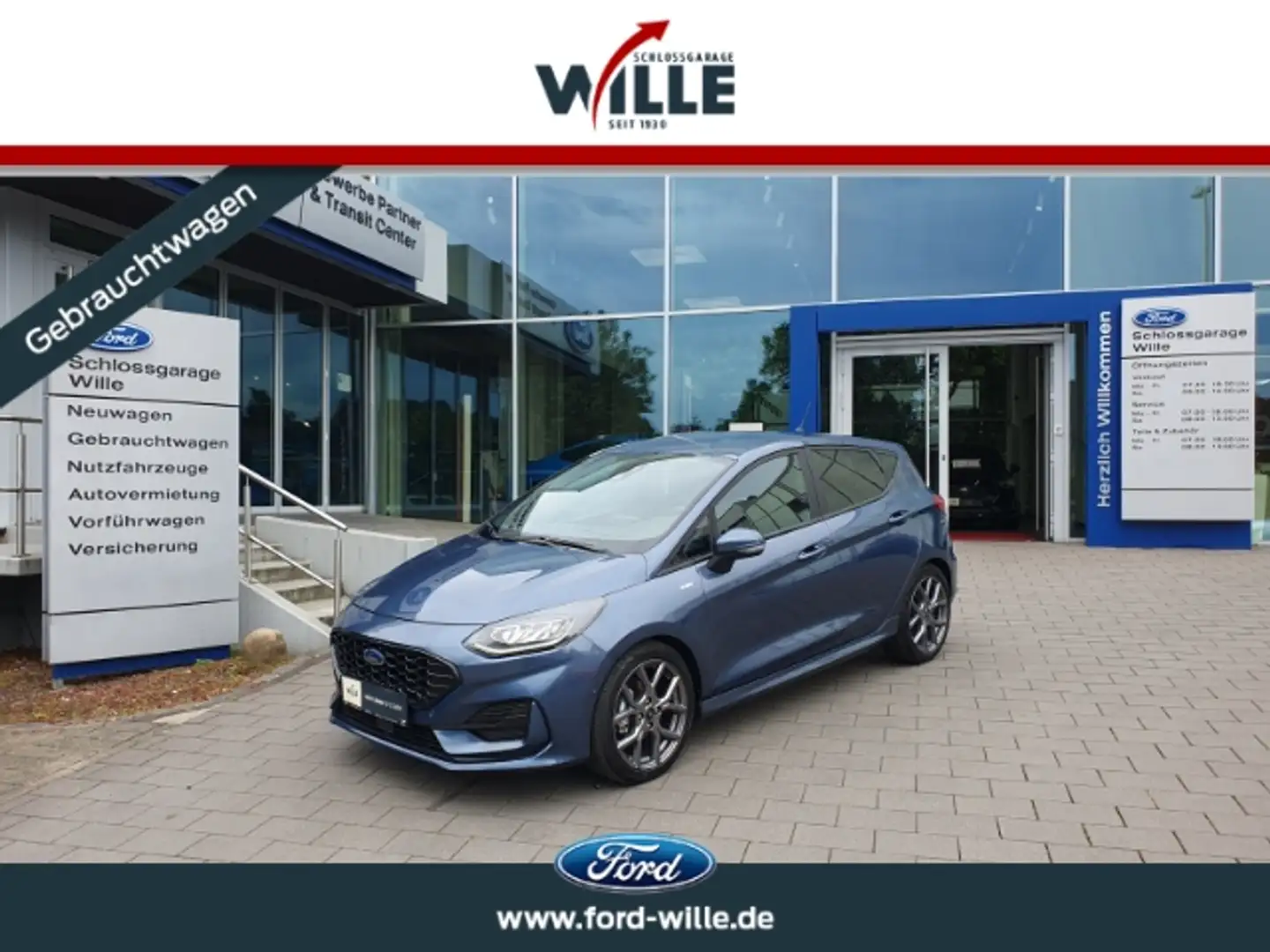 Ford Fiesta ST-Line Adaptive LED RFK ACC EcoBoost Bleu - 1