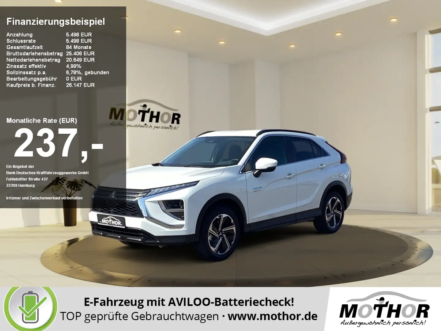 Mitsubishi Eclipse Cross Basis 2.4 Automatik TEMP KAM SHZ Blanc - 1