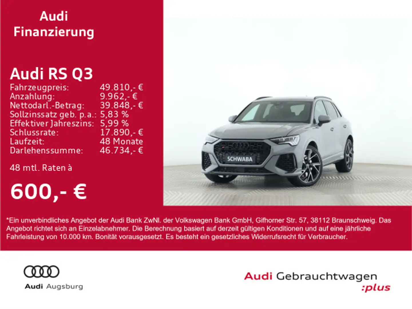 Audi RS Q3 2.5 TFSI S tr. *Optikp.Plus*B&O*VIRTUAL*21 Grey - 1