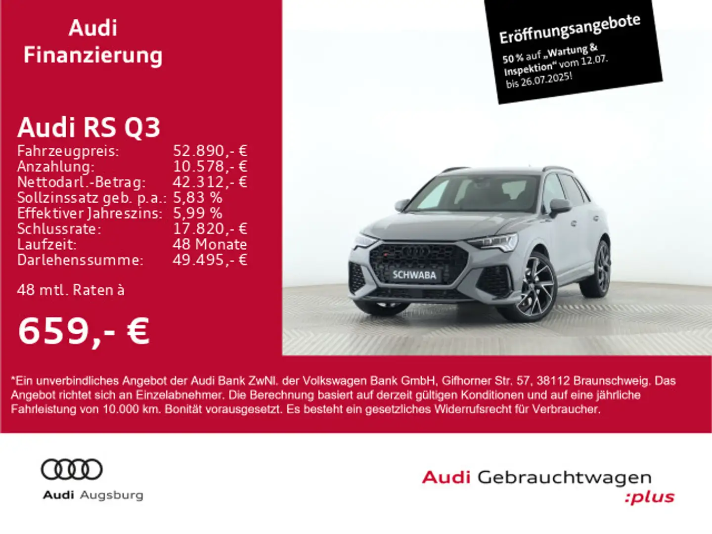 Audi RS Q3 2.5 TFSI S tr. *Optikp.Plus*B&O*VIRTUAL*21 Grau - 1