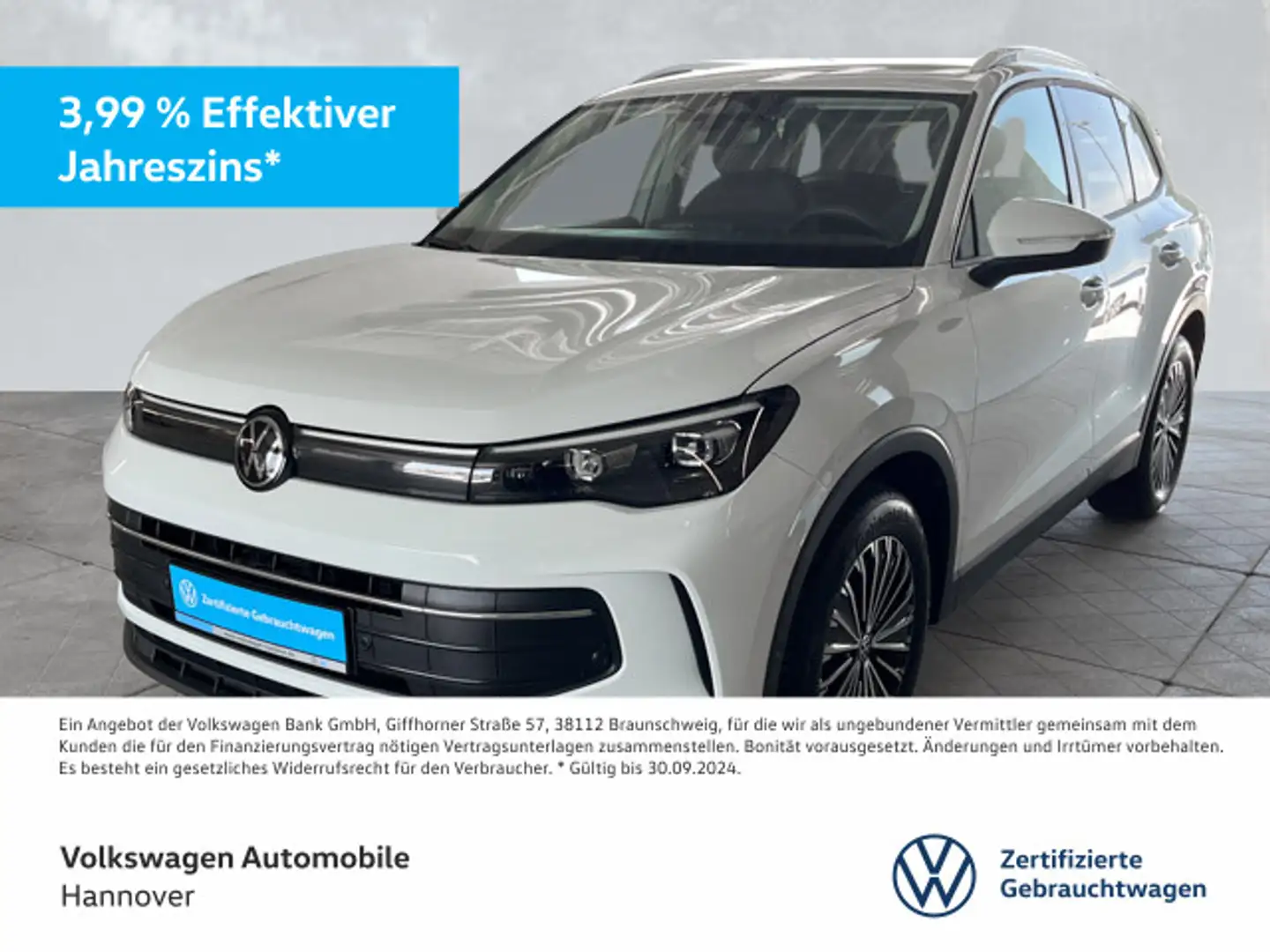 Volkswagen Tiguan 1.5 TSI DSG Life Navi AHK Kamera 18LM ACC Weiß - 1