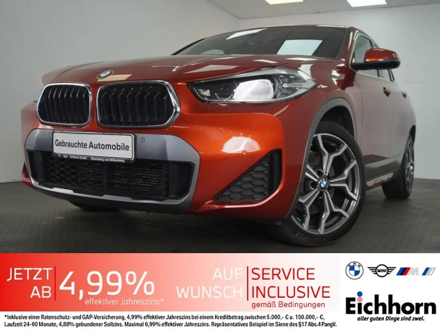 BMW X2 xDrive25d M Sport *AHK.RFK.NAVI.PDC* Orange - 1