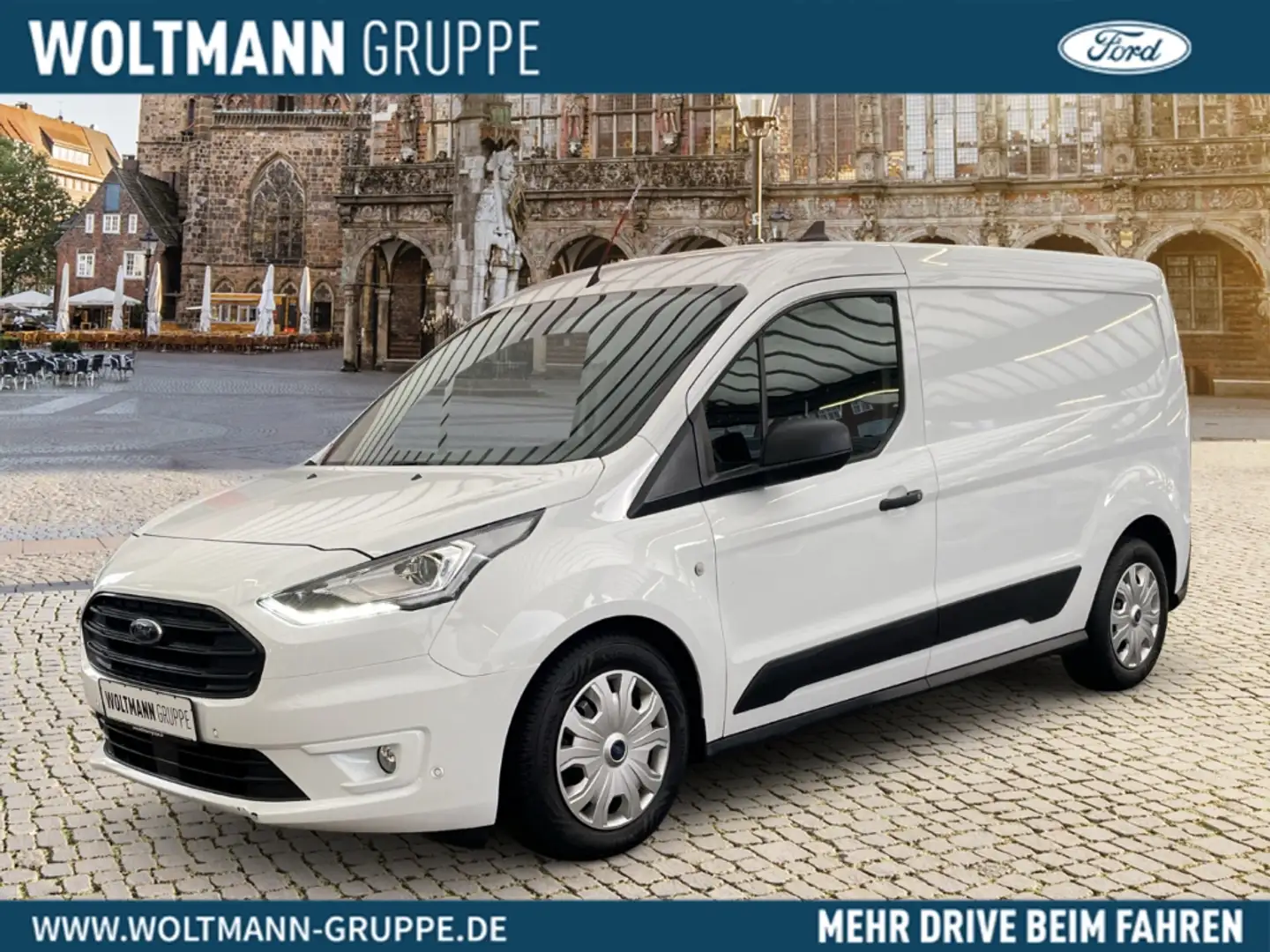 Ford Transit Connect Kasten lang Trend 1.5 EcoBlue 120PS Navi Xenon Kur Weiß - 1