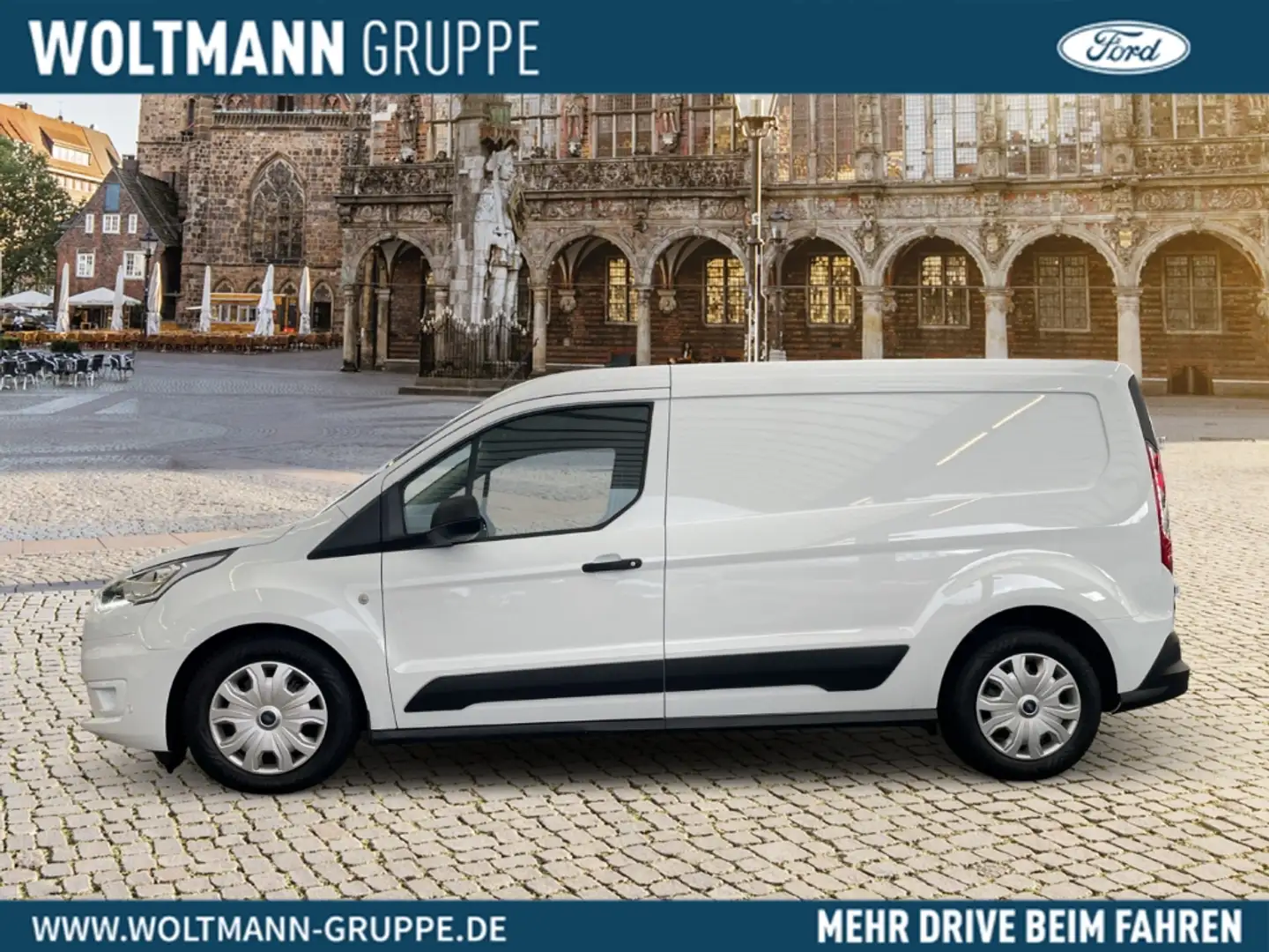 Ford Transit Connect Kasten lang Trend 1.5 EcoBlue 120PS Navi Xenon Kur Weiß - 2