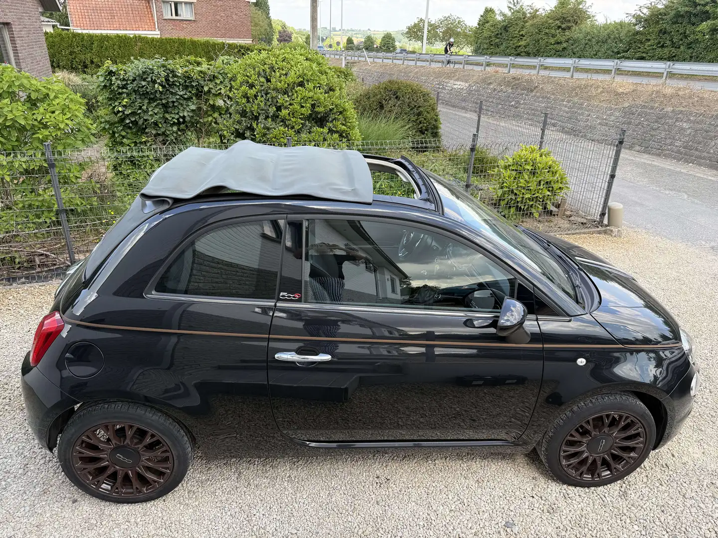 Fiat 500C 1.2i EXLUSIEVE UITVOERING COLLEZIONE Noir - 2