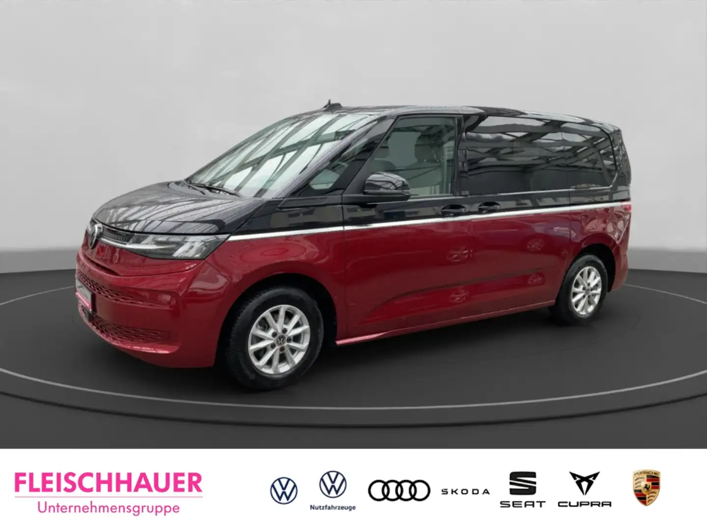 Volkswagen T7 Multivan 2.0 TDI HUD AHK- Navi Digitales Cockpit LED El. He Roşu - 1
