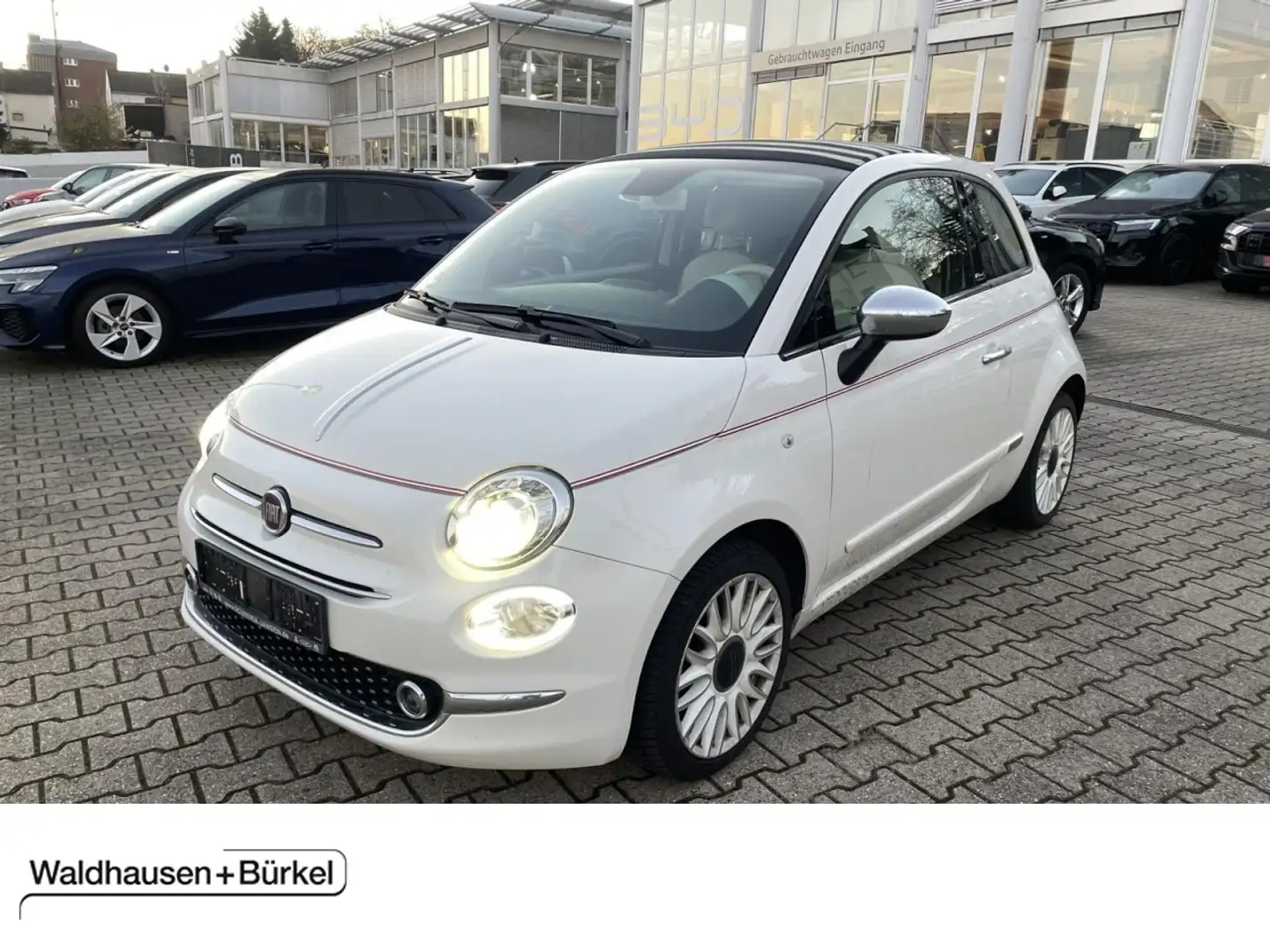 Fiat 500C 1.2 8V DolceVita Klima Xenon Navi Einparkhilfe Weiß - 1