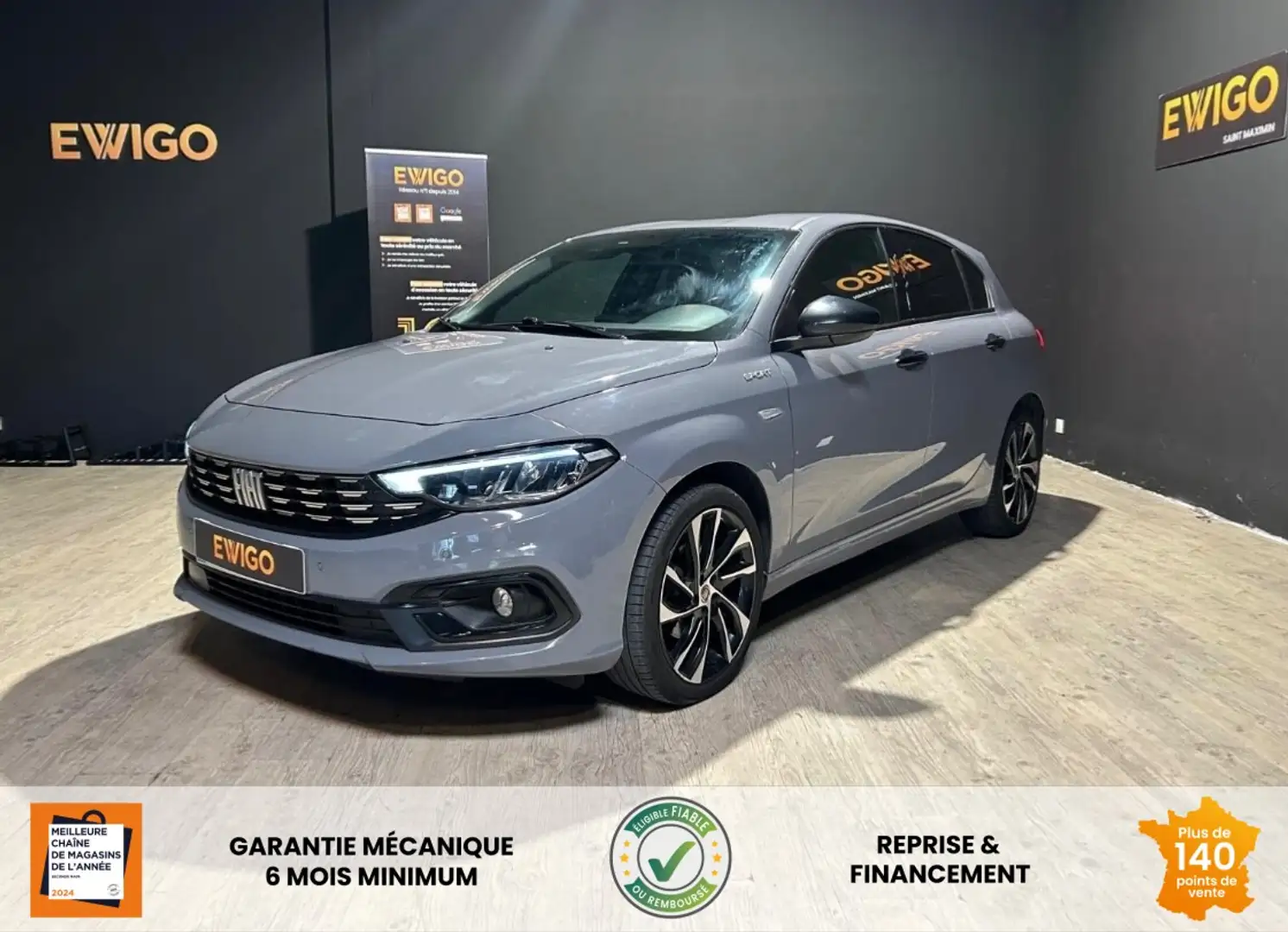 Fiat Tipo 1.0 100CH FINITION SPORT START-STOP - Suivi d'entretien - Garantie constructeur 10 ans - 1ere main - 1